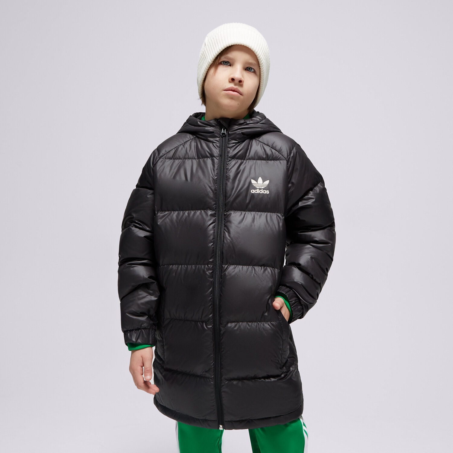 Jachetă de sezon pentru copii (primăvară/toamnă) ADIDAS JACHETĂ DE IARNĂ ELO U H34567 Negru