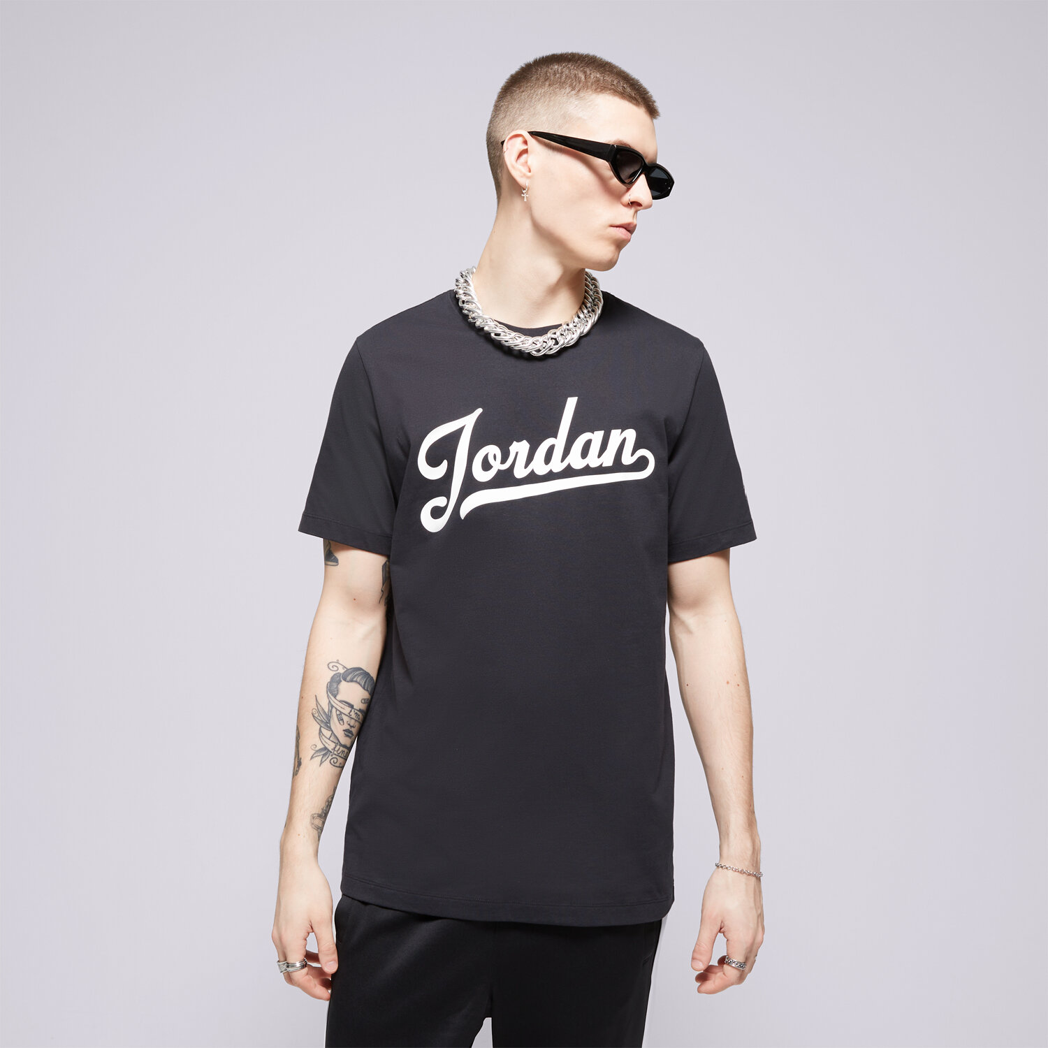 Bărbați tricou JORDAN TRICOU M J FLT MVP WM SS CREW FN5958-010 Negru