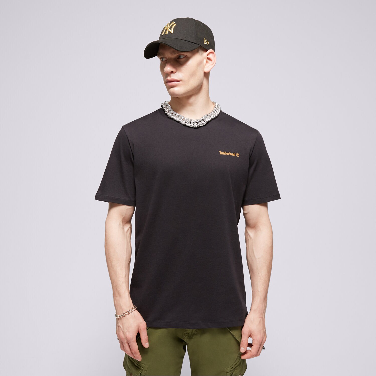 Bărbați tricou TIMBERLAND TRICOU SMALL LOGO PRINT TEE TB0A5QQT0011 Negru