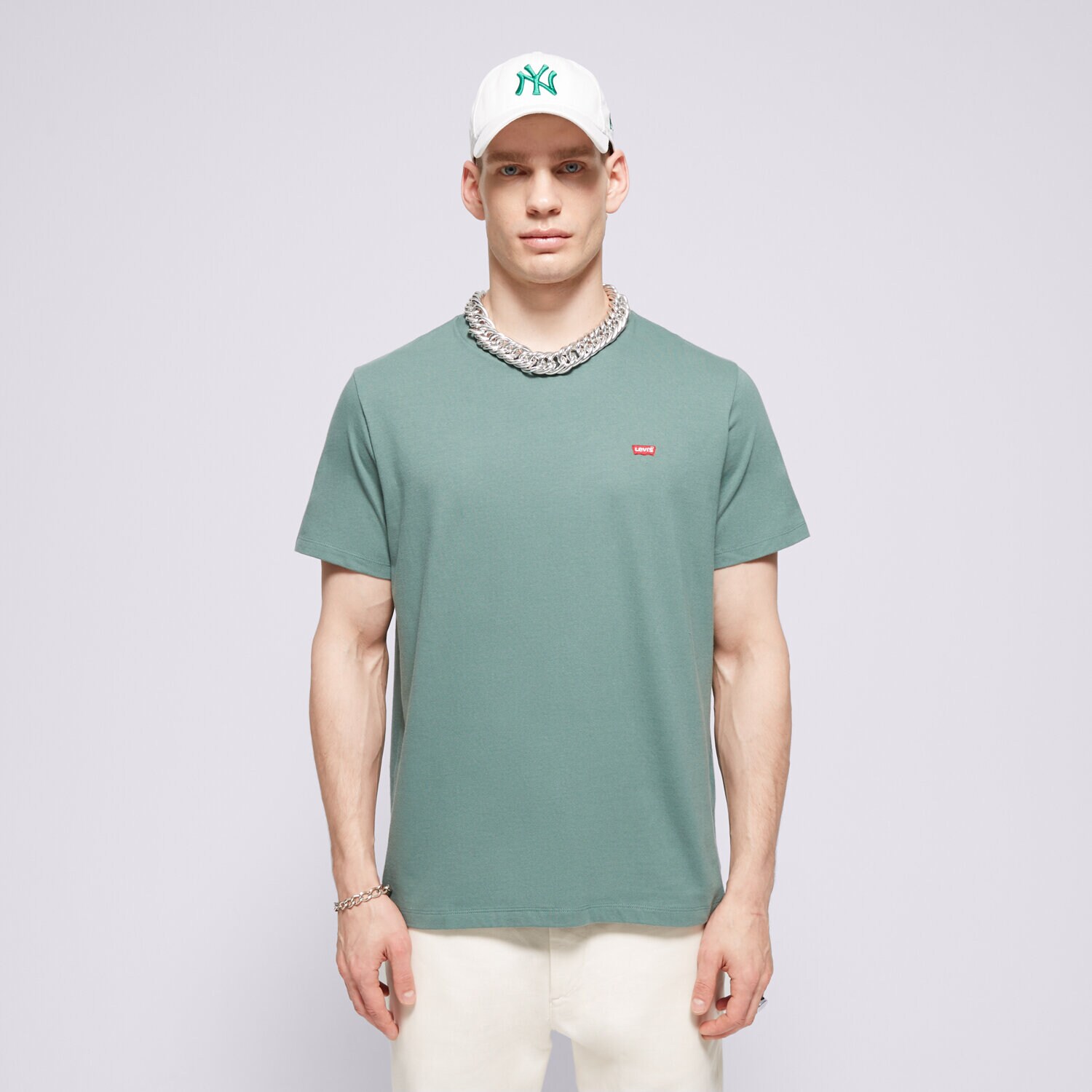 Bărbați tricou LEVI'S TRICOU SS ORIGINAL HM TEE GREENS 56605-0202 Verde