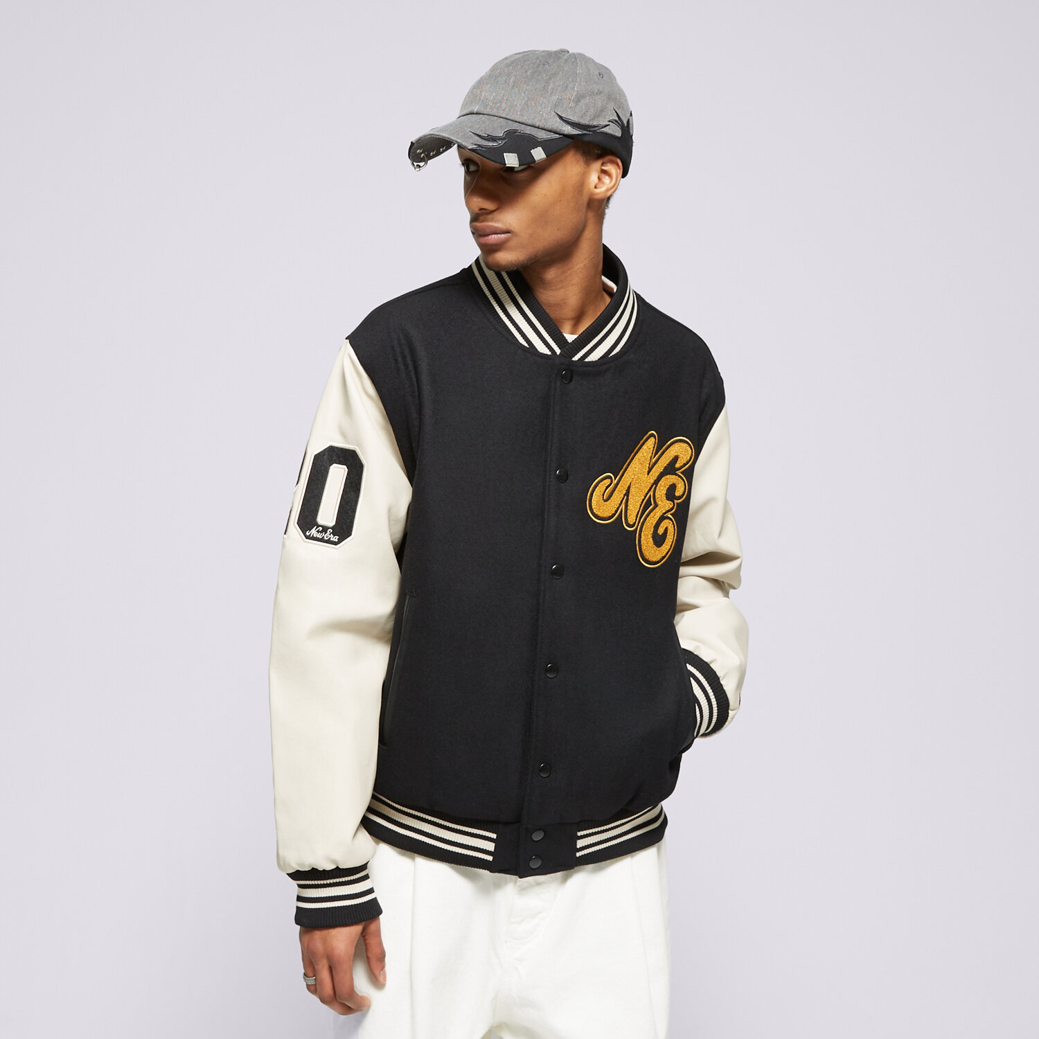 Bărbați eacă de iarnă NEW ERA JACHETĂ NE SCRIPT LOGO NONE 60435416 Negru