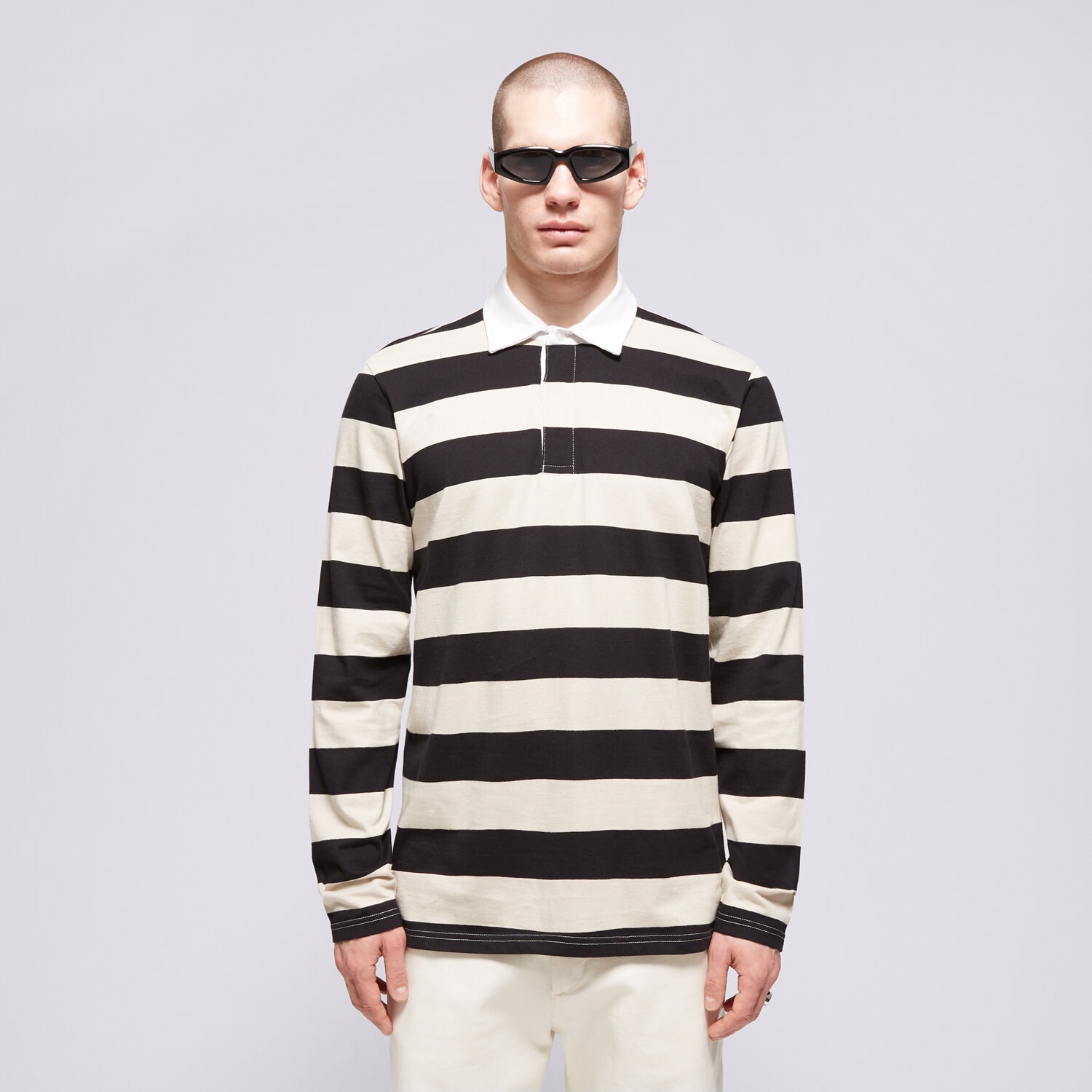 Bărbați tricou CONFRONT POLO CONFRONT CF124POM41002 Negru