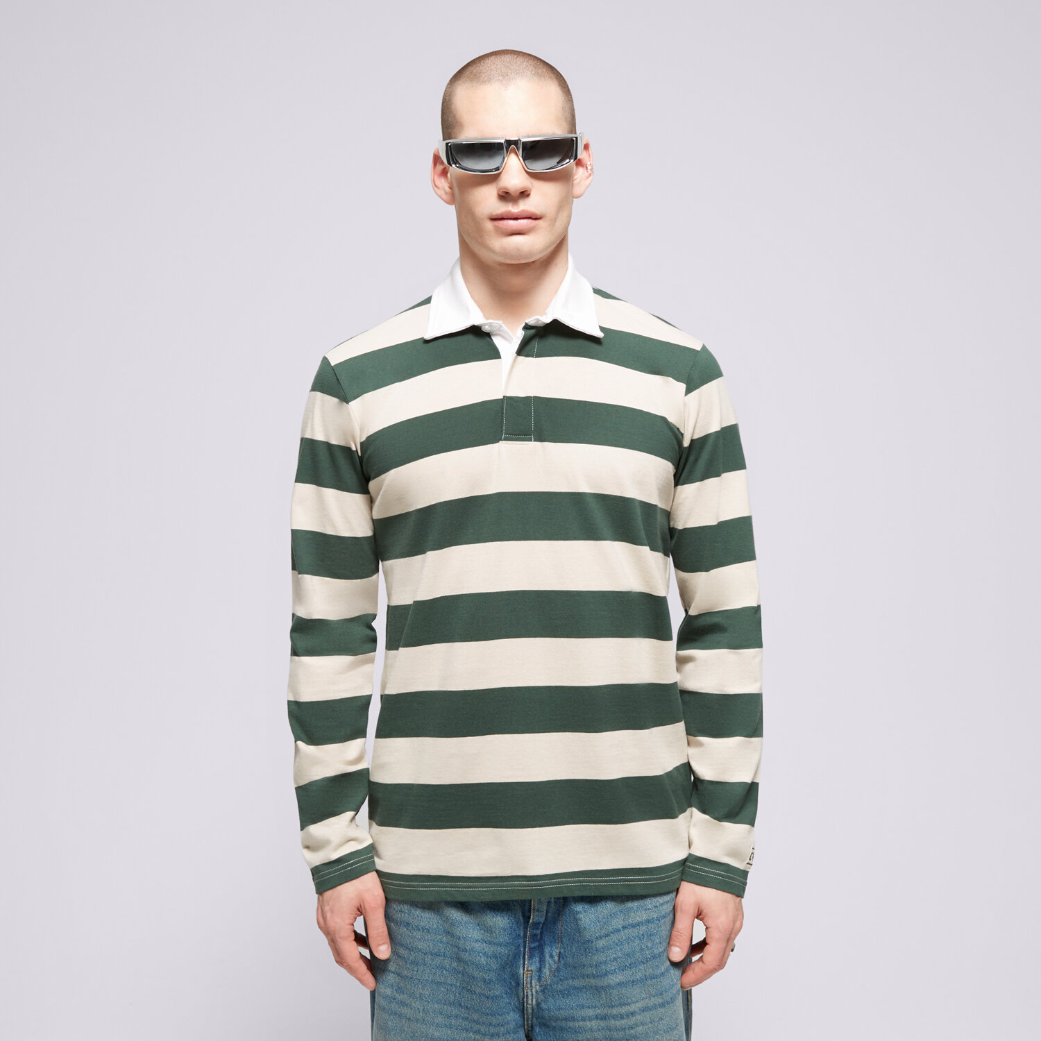 Bărbați tricou CONFRONT POLO CONFRONT CF124POM41001 Verde