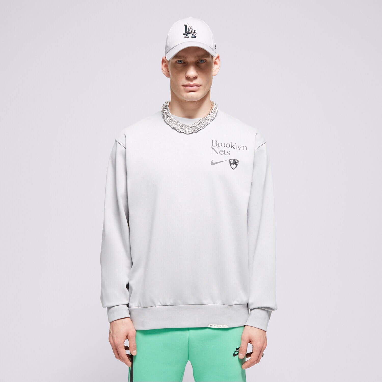 Bărbați bluză NIKE BLUZĂ BKN MNK DF STD ISS CRW CTS GX NBA FD8645-007 Gri