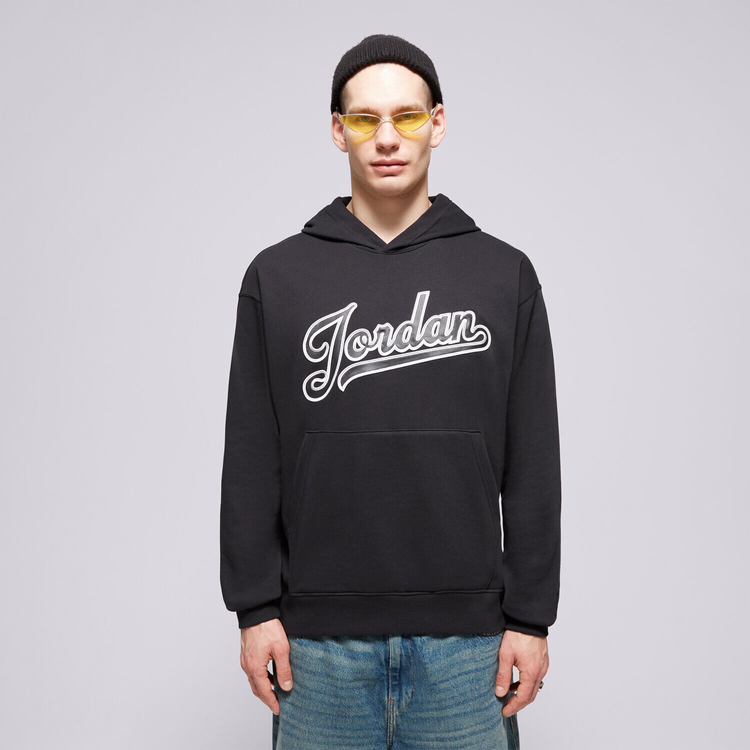 Bărbați bluză JORDAN BLUZĂ HANORAC M J FLT MVP FLC PO 2 FN4613-010 Negru