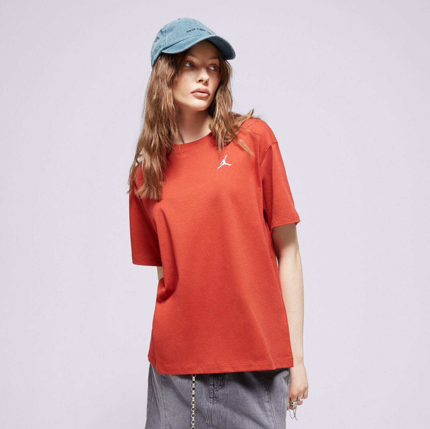 Femei tricou JORDAN TRICOU W J ESSEN GF TEE CORE 23 FN4500-615 Roșu