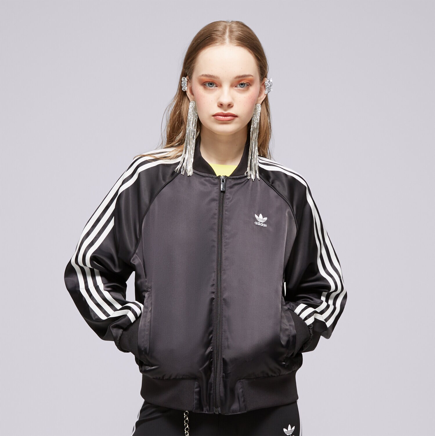 Femei bluză ADIDAS BLUZĂ SST BLOUSON IU2533 Negru