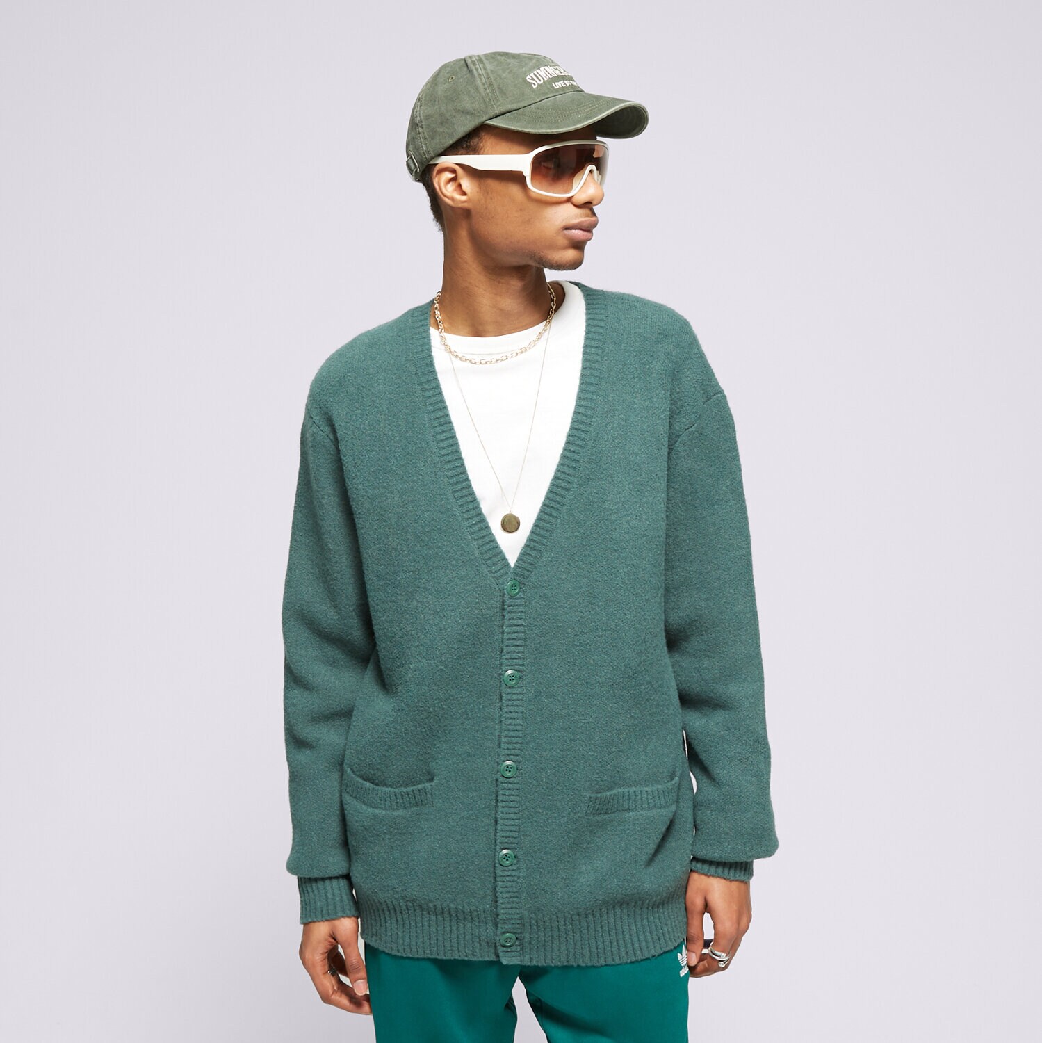 Bărbați tricou VANS PULOVĂR HAVENWOOD CARDIGAN BISTRO VN000G6MBDX1 Verde
