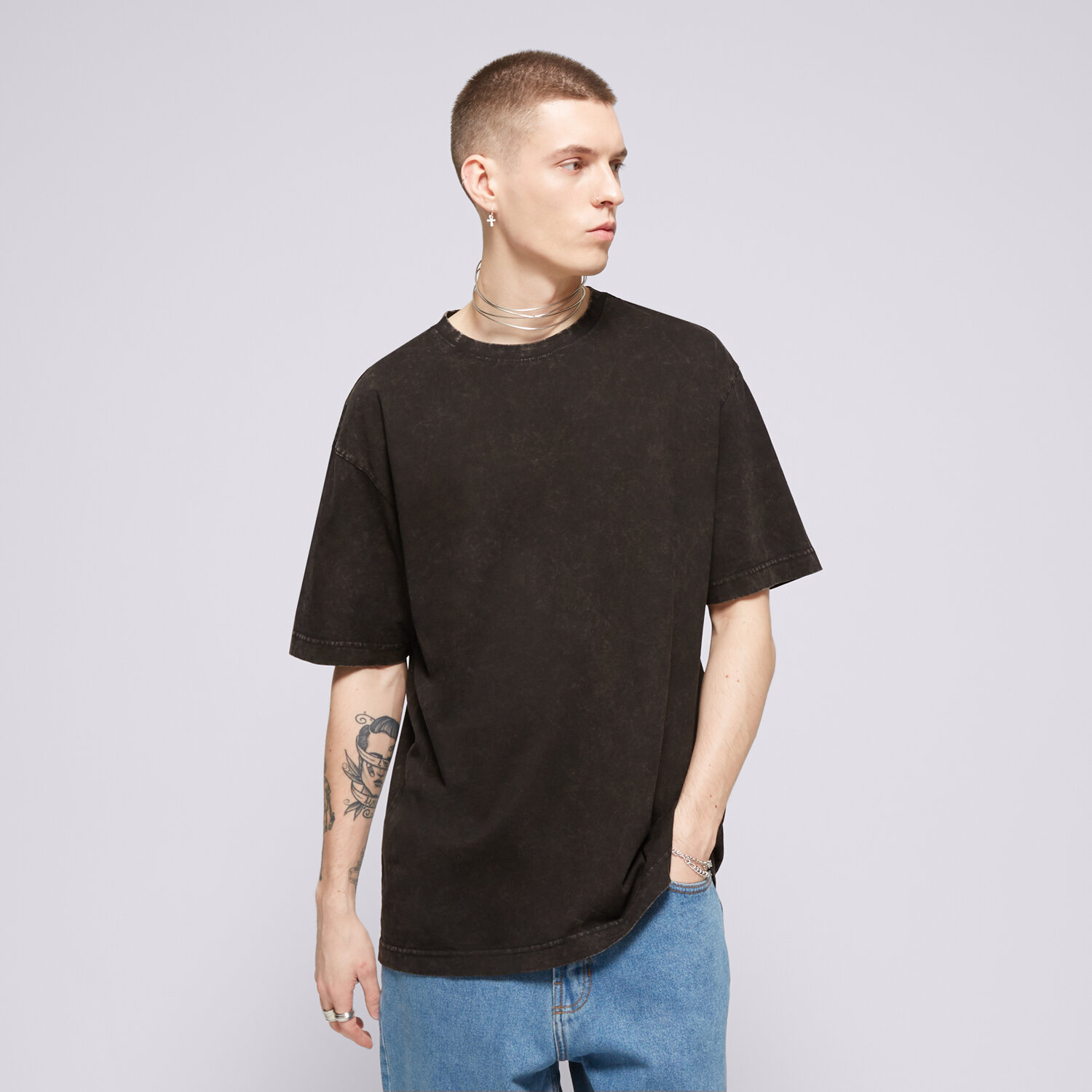 Bărbați tricou CONFRONT TRICOU CONFRONT CF124TSM41002 Negru