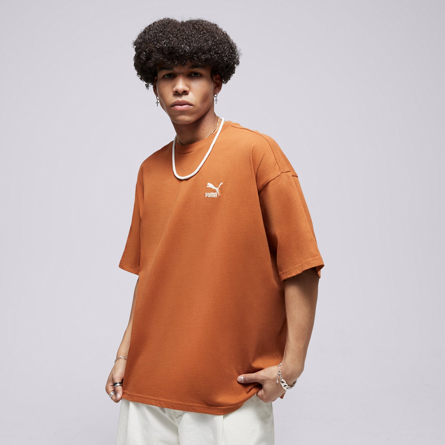 Bărbați tricou PUMA TRICOU BETTER CLASSICS OVERSIZED TEE 67918881 Maro