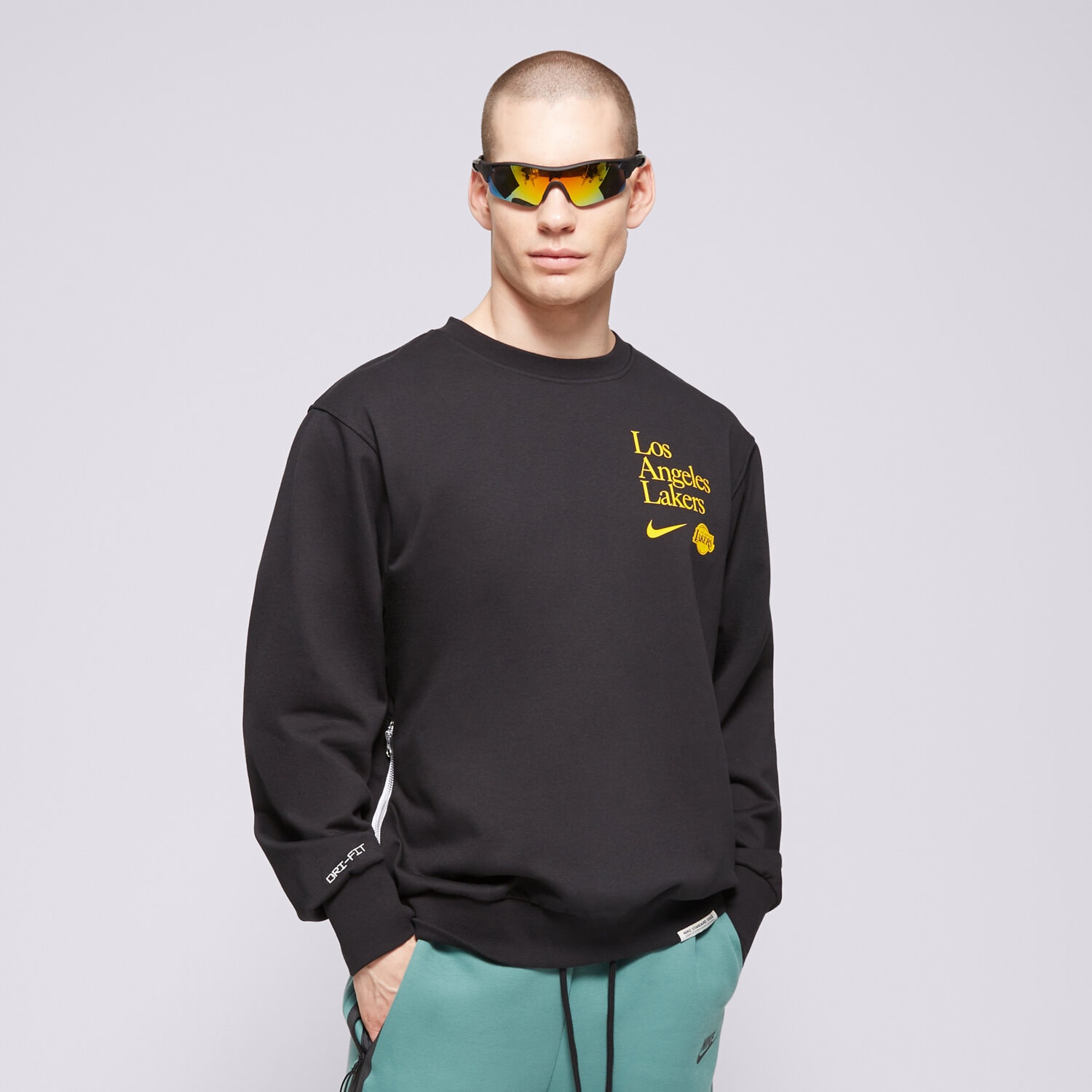 Bărbați bluză NIKE BLUZĂ LAL MNK DF STD ISS CRW CTS GX NBA FD8653-010 Negru