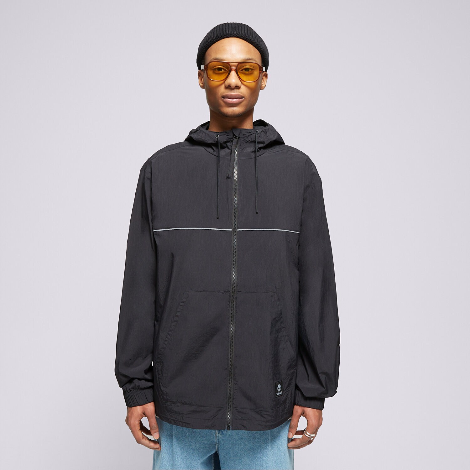 Bărbați jachetă TIMBERLAND JACHETĂ WINDBREAKER FULL-ZIP JACKET TB0A5REX0011 Negru