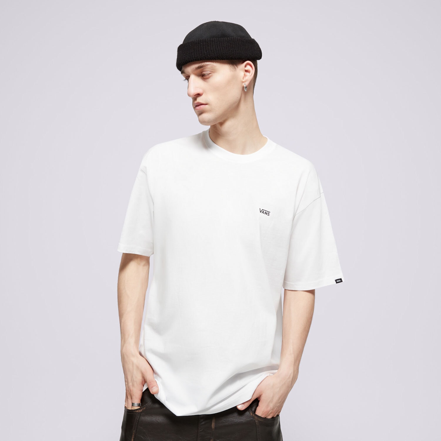 Bărbați tricou VANS TRICOU MN LEFT CHEST LOGO TEE WHITE VN0A3CZEYB21 Alb