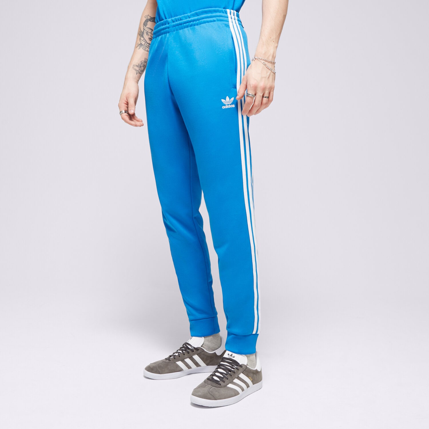 Bărbați pantaloni ADIDAS PANTALONI  SSTAR TP BLUE