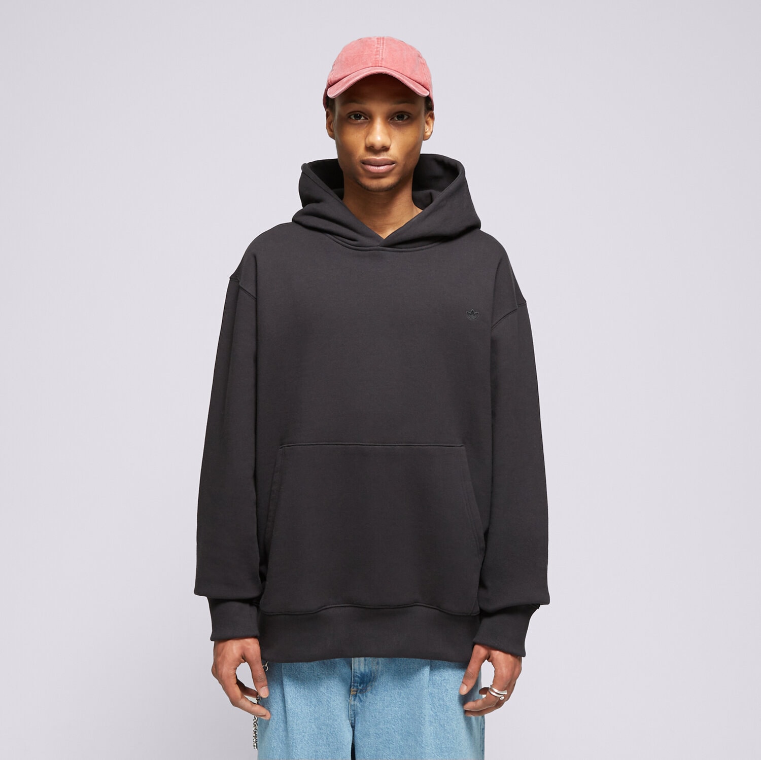 Bărbați bluză ADIDAS BLUZĂ CU GLUGĂ C HOODIE FT HK2937 Negru