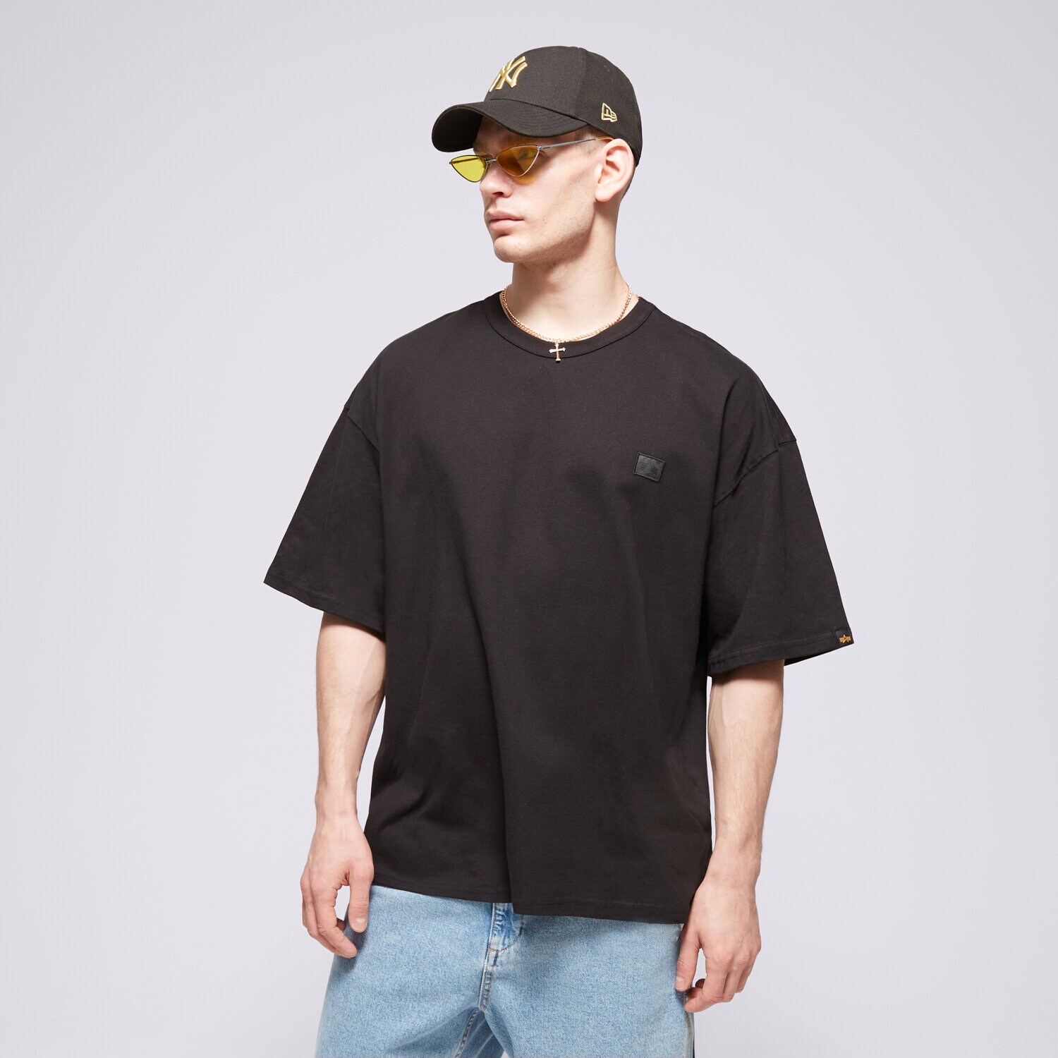 Bărbați tricou ALPHA INDUSTRIES TRICOU ALPHA ESSENTIALS RL T 14650403 Negru