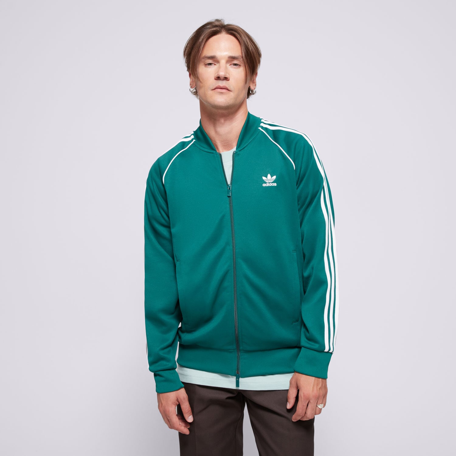 Bărbați bluză ADIDAS BLUZĂ SST TT ADICOLOR IR9863 Verde