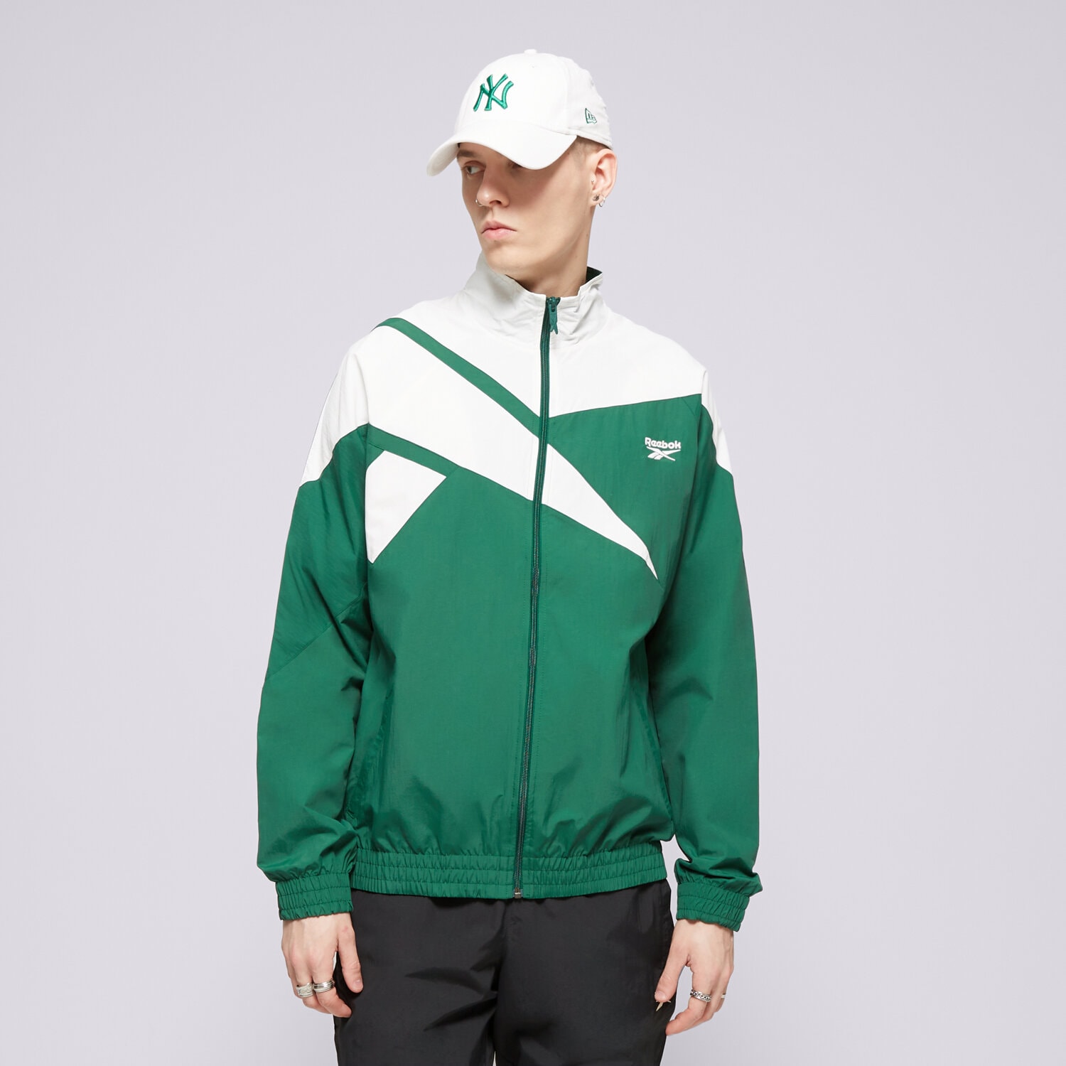 Bărbați bluză REEBOK BLUZĂ CL F FR TRACKTOP 100075946 Verde