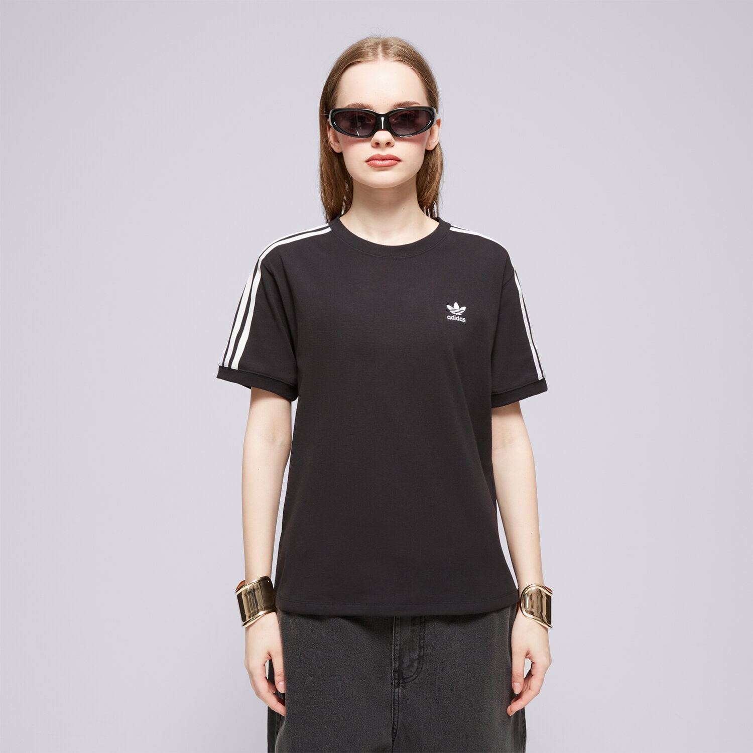 Femei tricou ADIDAS TRICOU 3 STRIPE TEE IU2420 Negru