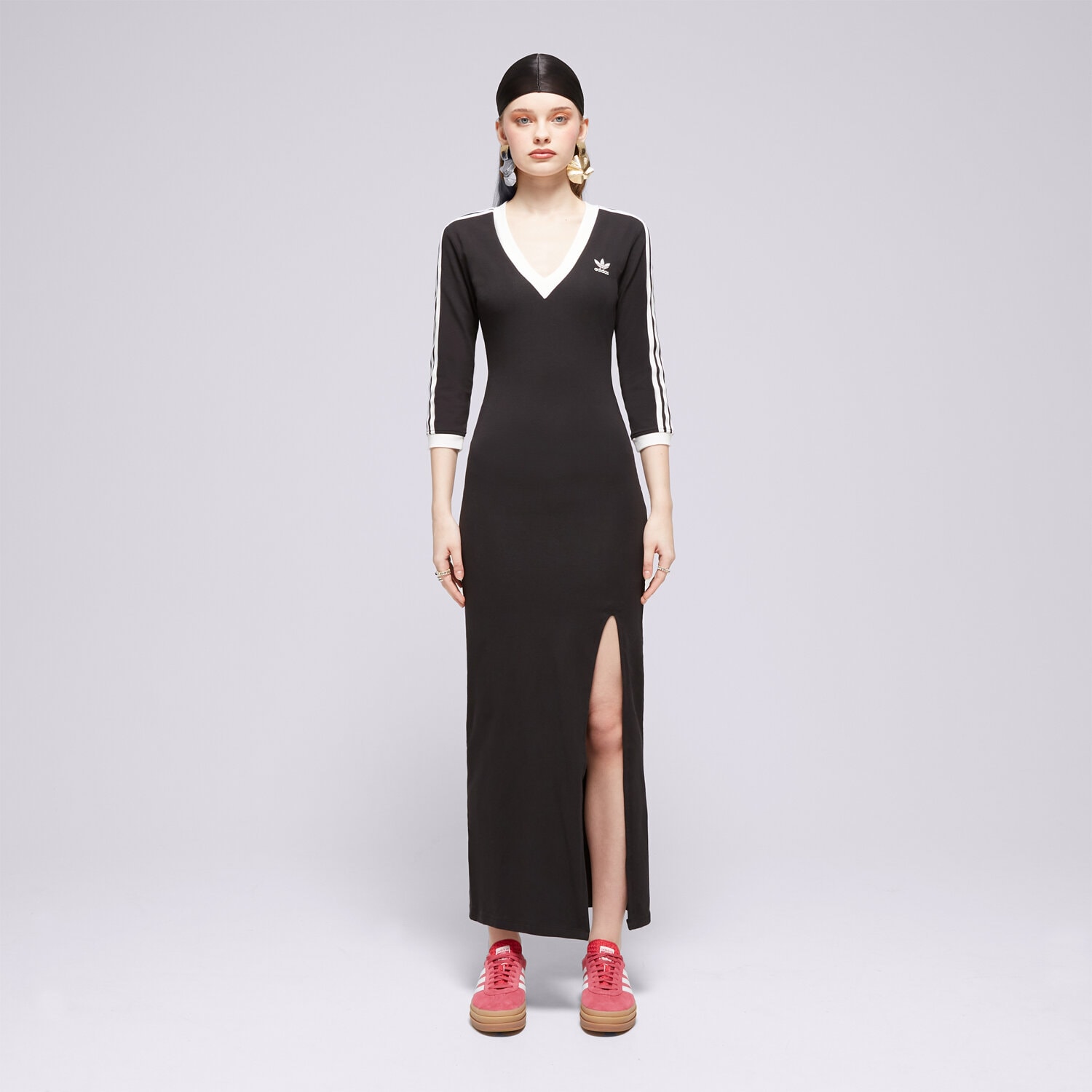 Femei rochii și fuste ADIDAS ROCHIE MAXI TRENINGS V IK0439 Negru