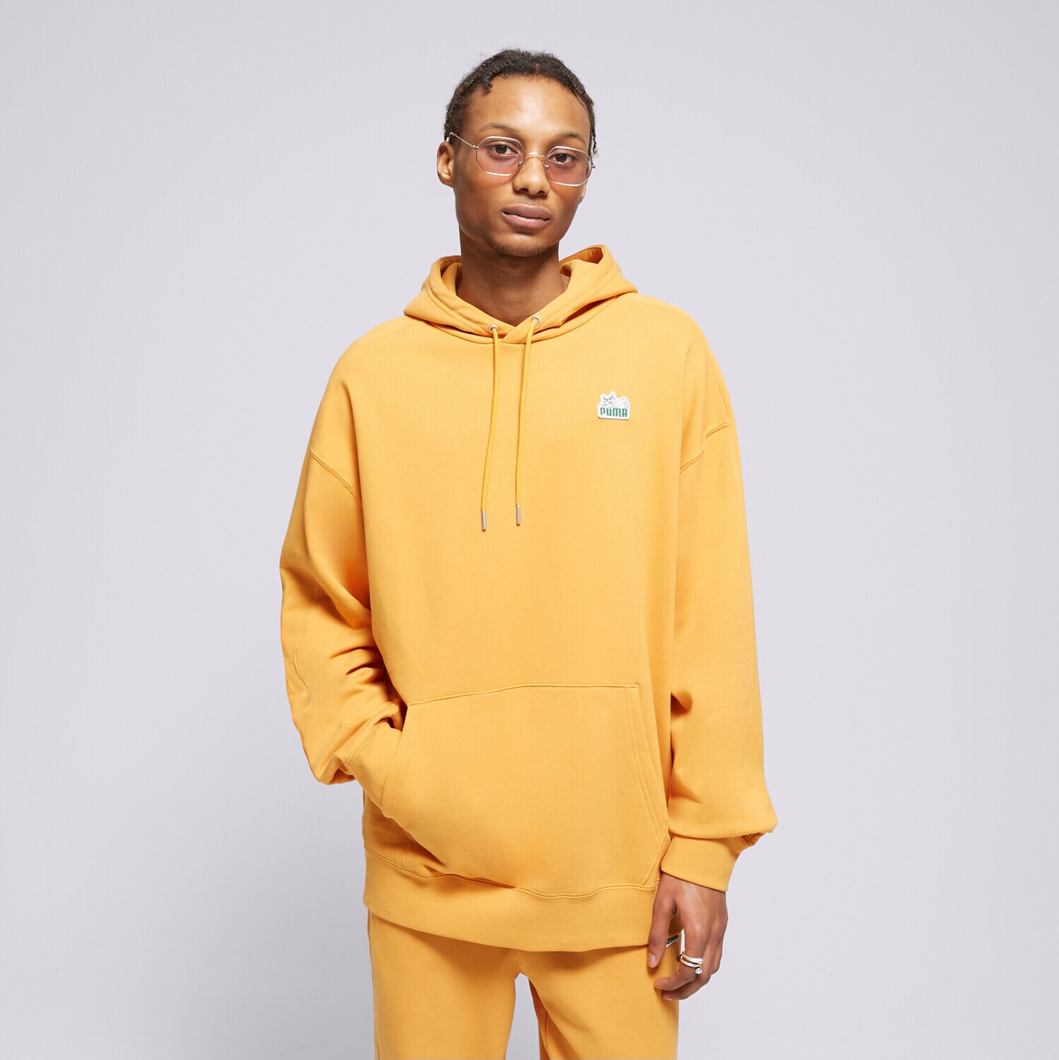 Bărbați bluză PUMA BLUZĂ CU GLUGĂ T7 FOR THE FANBASE SUPER 62503691 Portocaliu