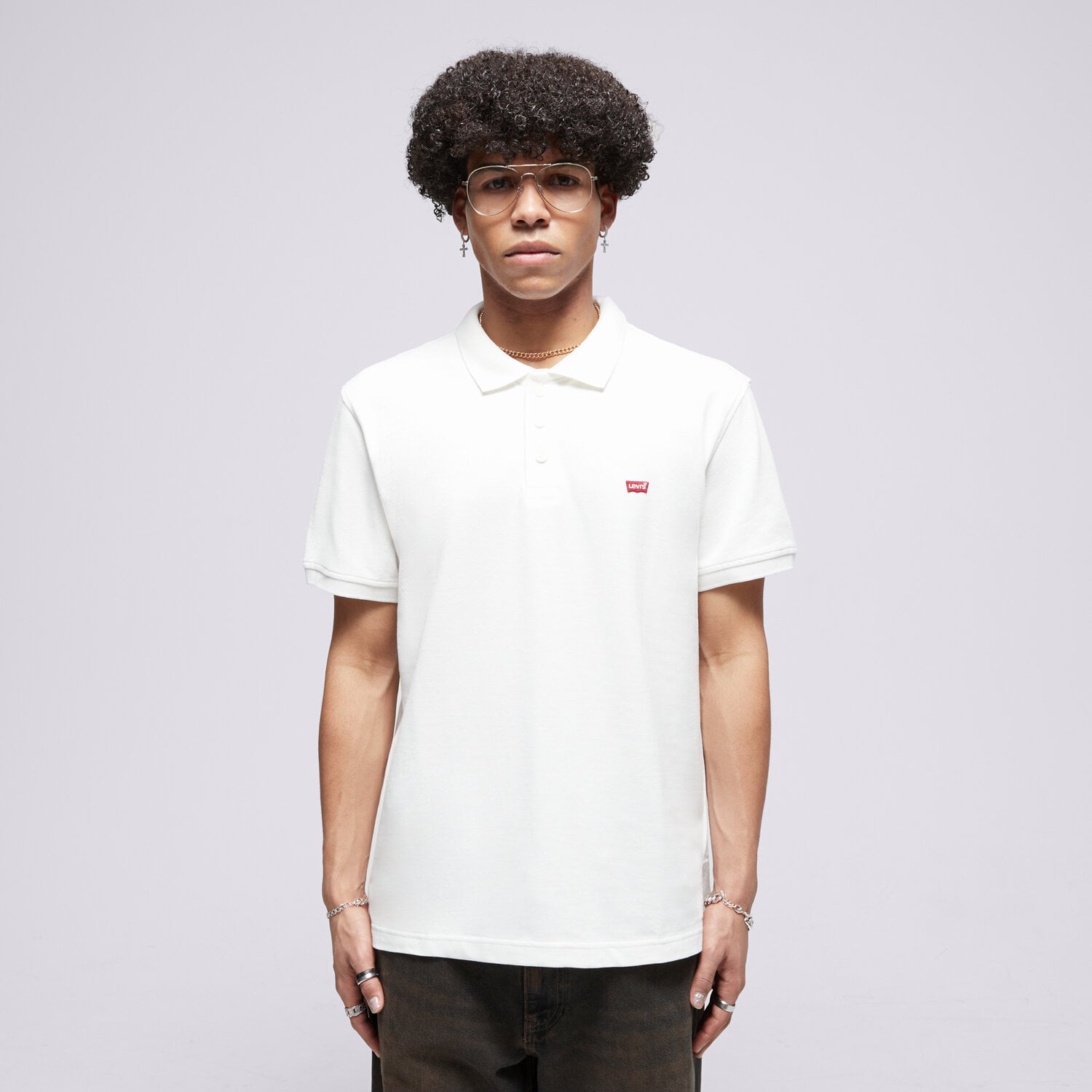 Bărbați tricou LEVI'S POLO LEVIS HM POLO NEUTRALS 35883-0003 Alb