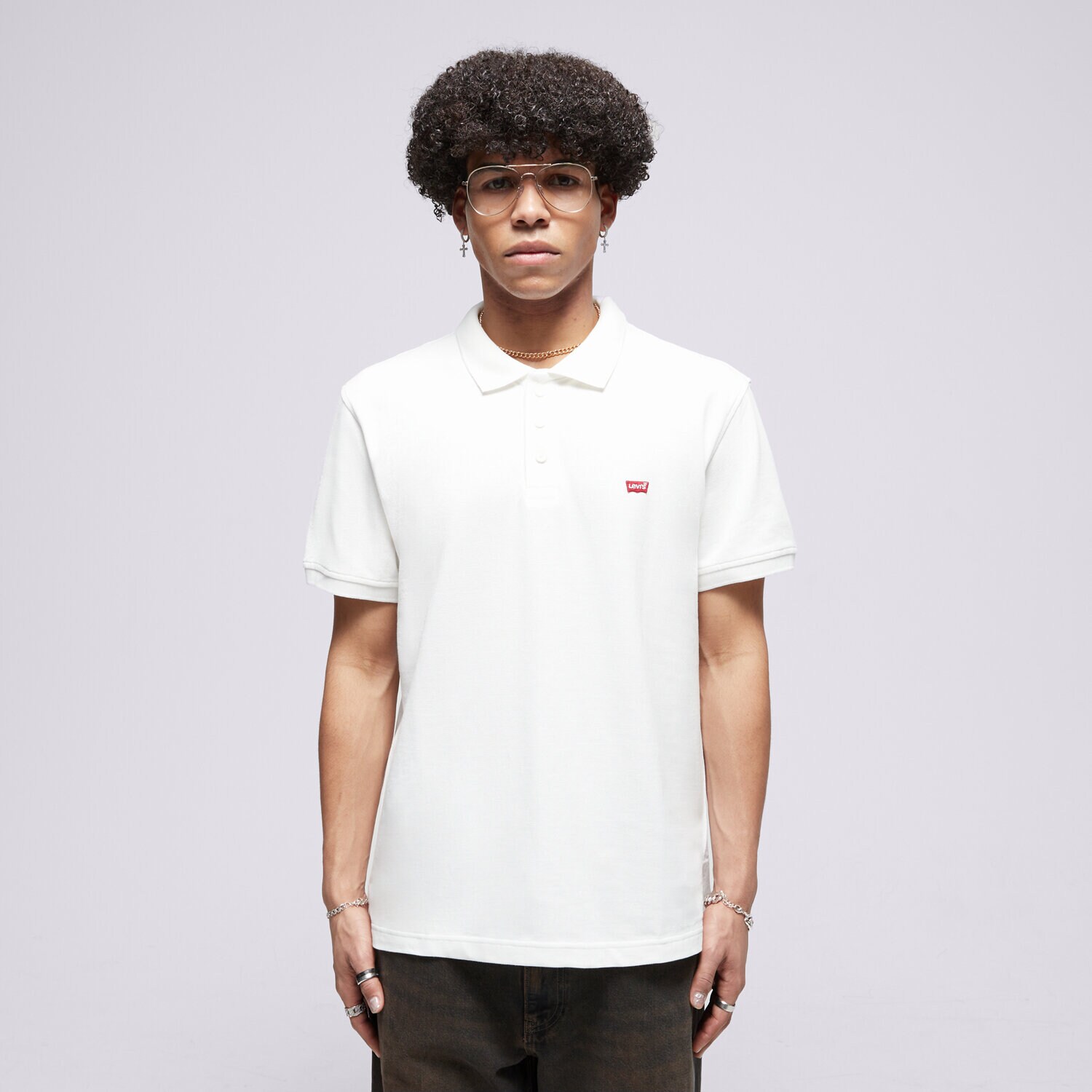 Bărbați tricou LEVI'S POLO LEVIS HM POLO NEUTRALS 35883-0003 Alb
