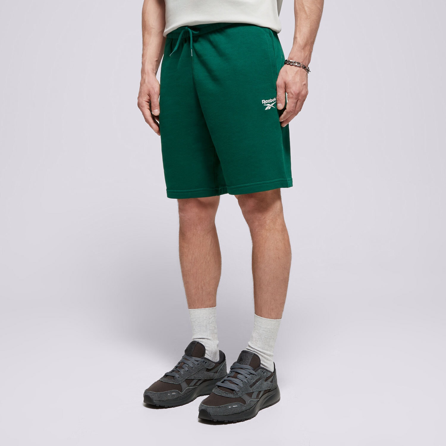 Femei pantaloni scurți REEBOK PANTALONI SCURȚI RI FT LEFT LEG 100076441 Verde