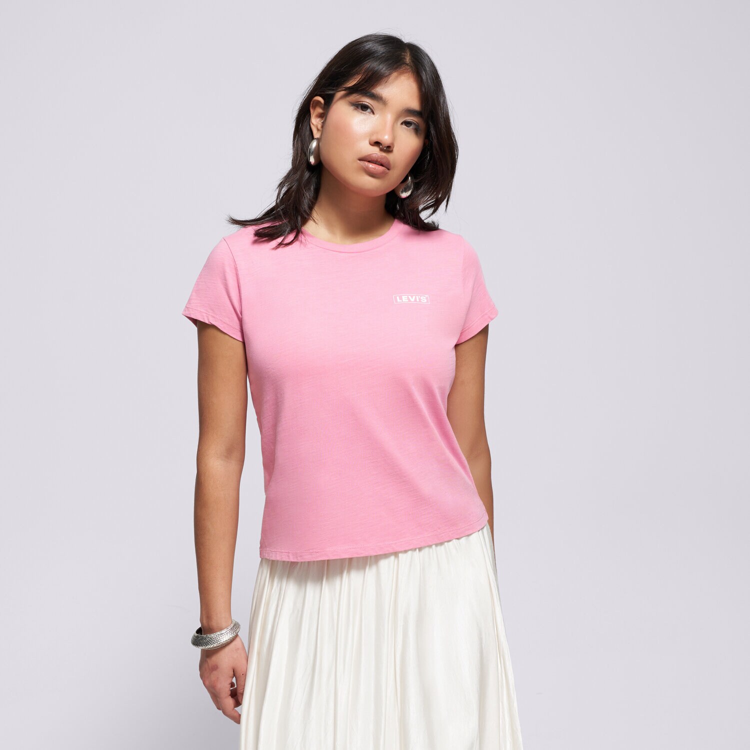 Femei tricou LEVI'S TRICOU GRAPHIC AUTHENTIC TSHIRT PINKS A6126-0046 Roz