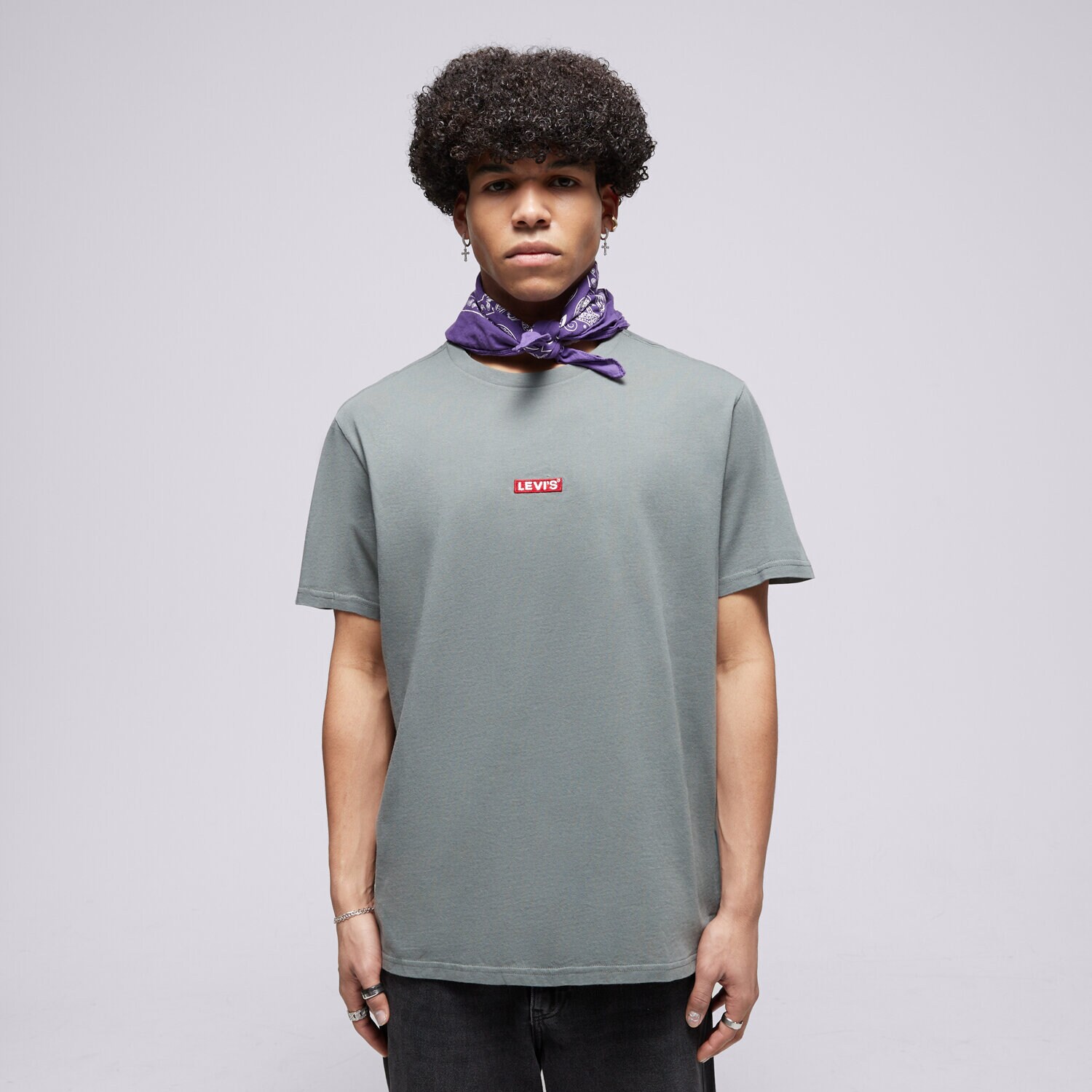 Bărbați tricou LEVI'S TRICOU SS RELAXED BABY TAB T GREENS 79554-0069 Kaki