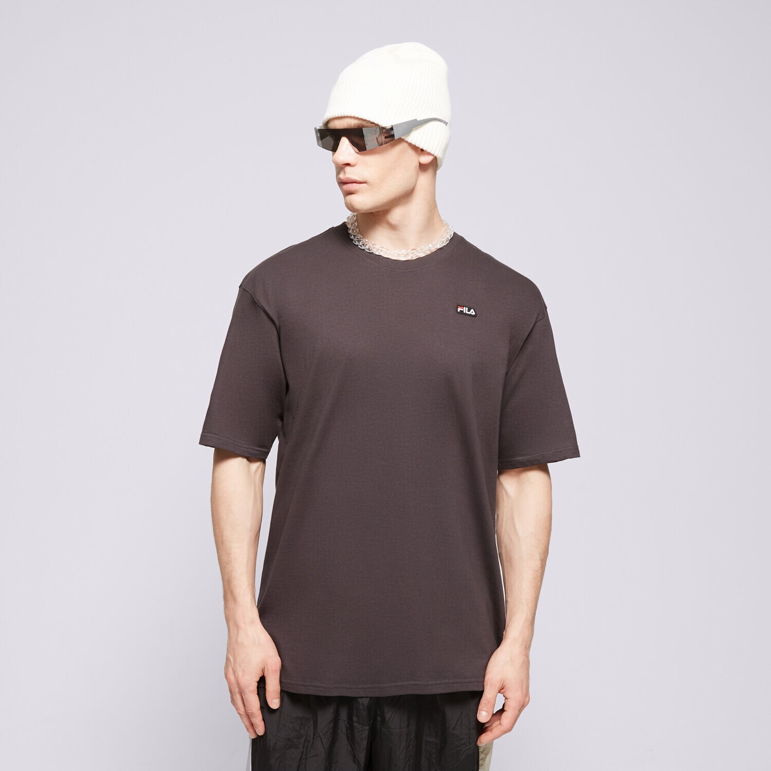 Bărbați tricou FILA TRICOU BADGE LOGO TEE FI124TSM70235 Negru