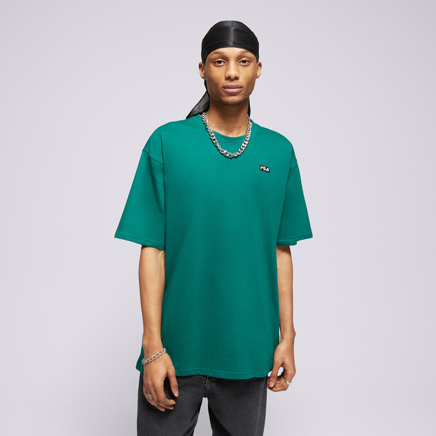 Bărbați tricou FILA TRICOU BADGE LOGO TEE FI124TSM70351 Verde