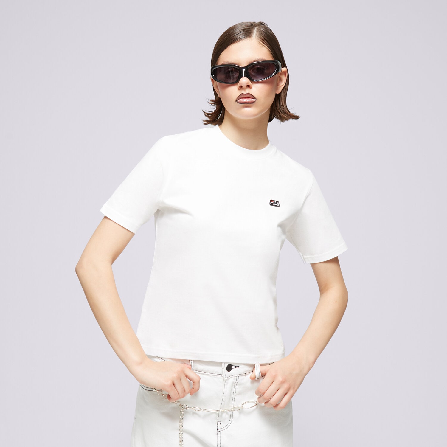 Femei tricou FILA TRICOU BADGE LOGO TEE FI124TSD70100 Alb