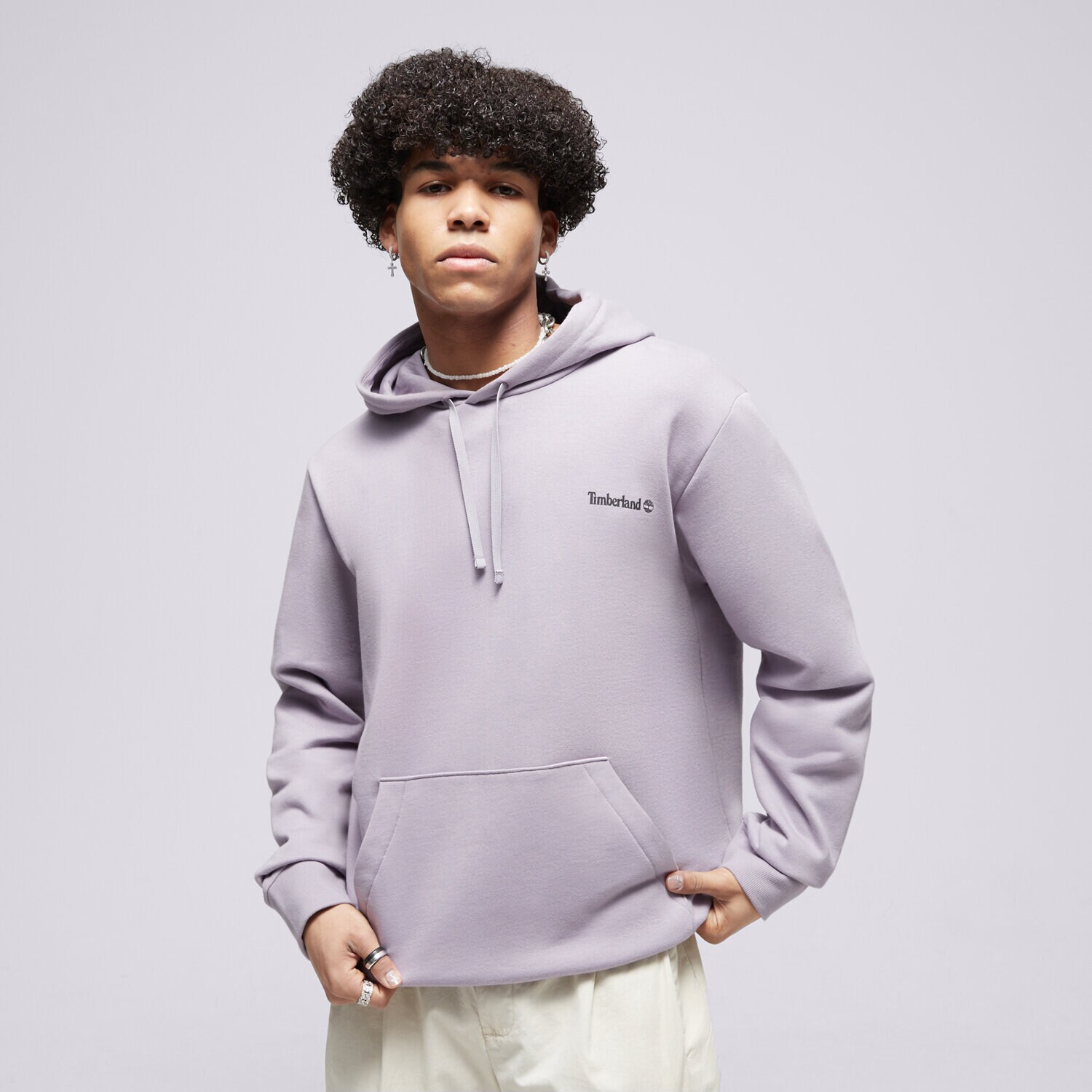 Bărbați bluză TIMBERLAND BLUZĂ CU GLUGĂ SMALL LOGO PRINT TB0A5XMFEG71 Violet