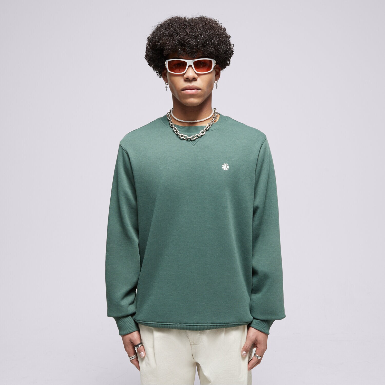 Bărbați bluză ELEMENT BLUZĂ CORNELL CLASSIC CR ELYFT00158-GRT0 Verde