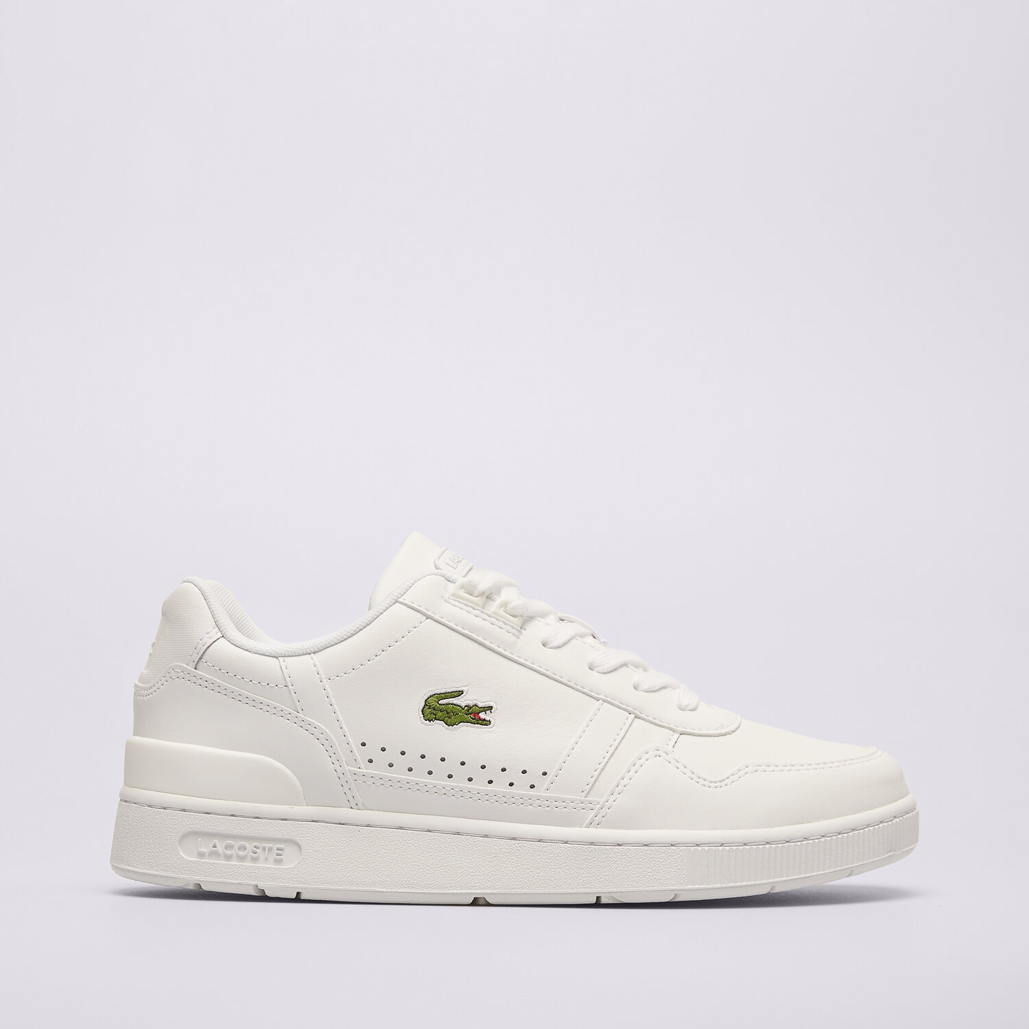 Barbați pantofi sport LACOSTE T-CLIP 743SMA002321G Alb