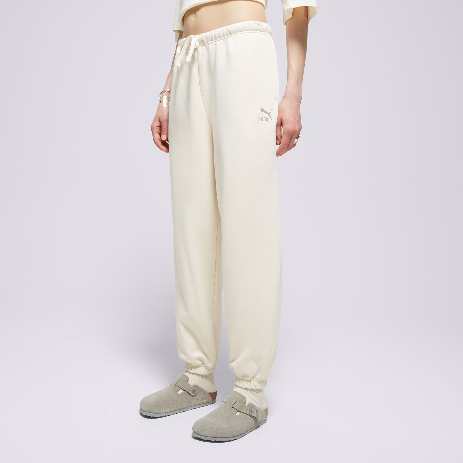 Femei pantaloni PUMA PANTALONI  BETTER CLASSICS 62423399 Bej