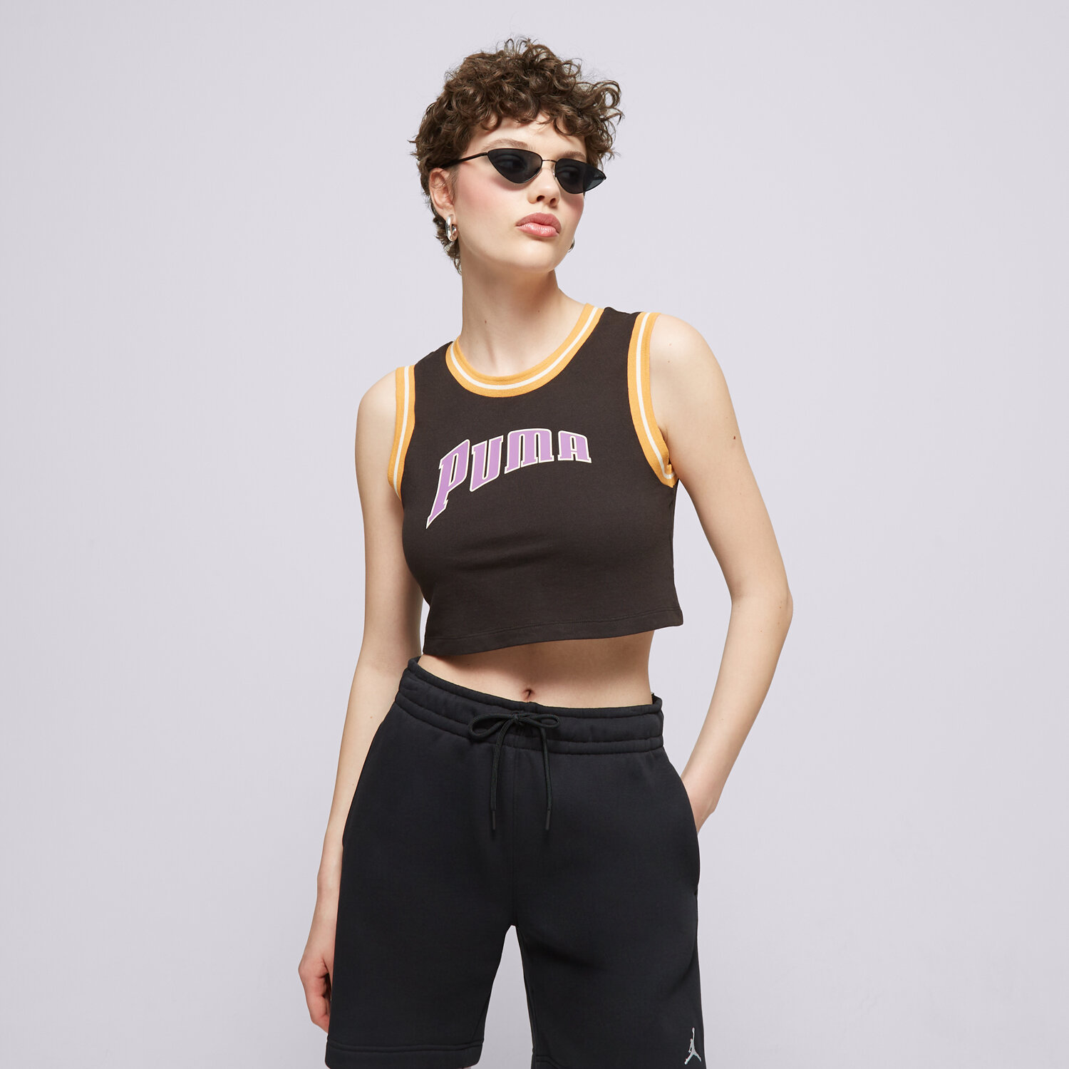 Femei tricou PUMA TRICOU GRAPHIC CROPPED 62502401 Negru