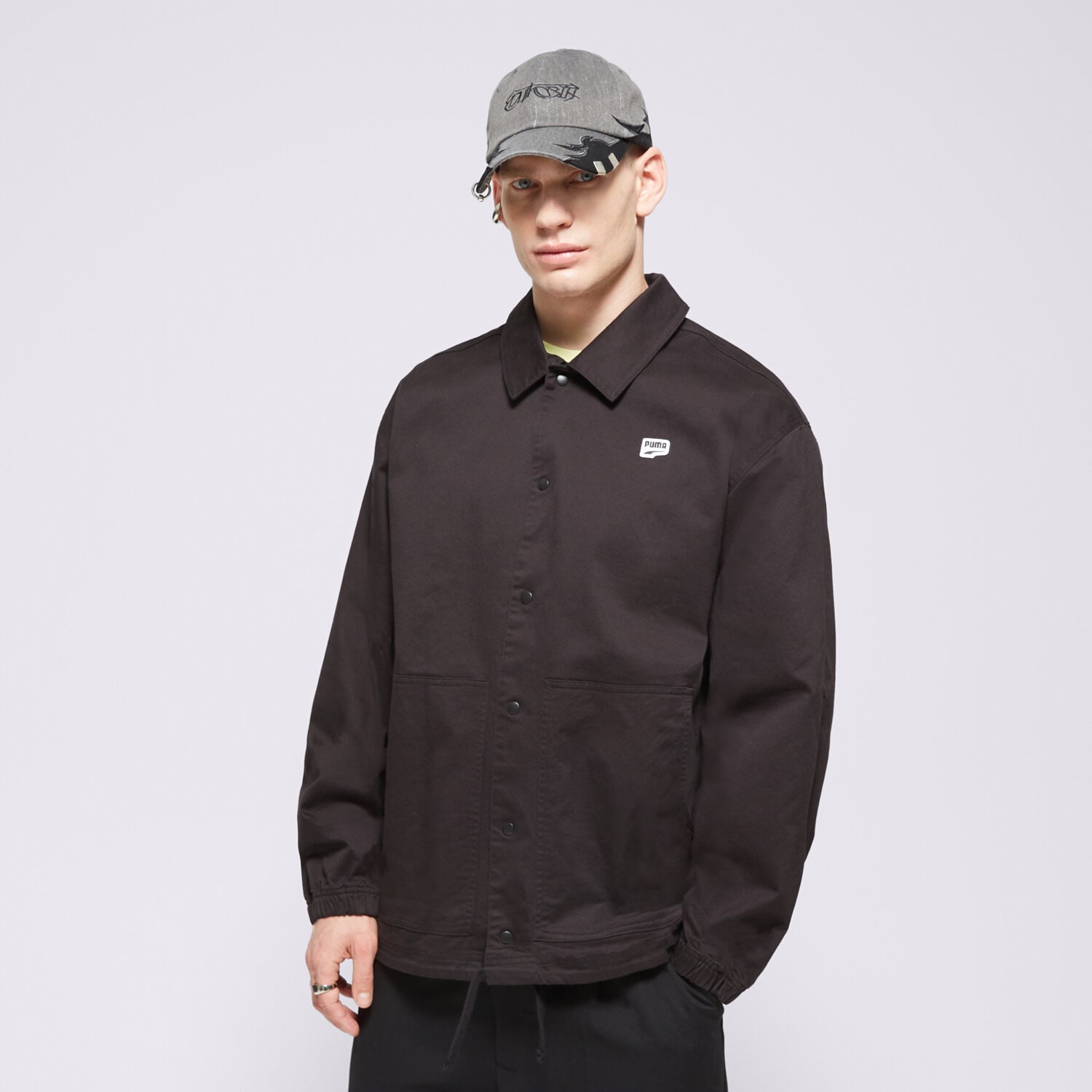Bărbați jachetă PUMA JACHETĂ DOWNTOWN JACKET 62369501 Negru