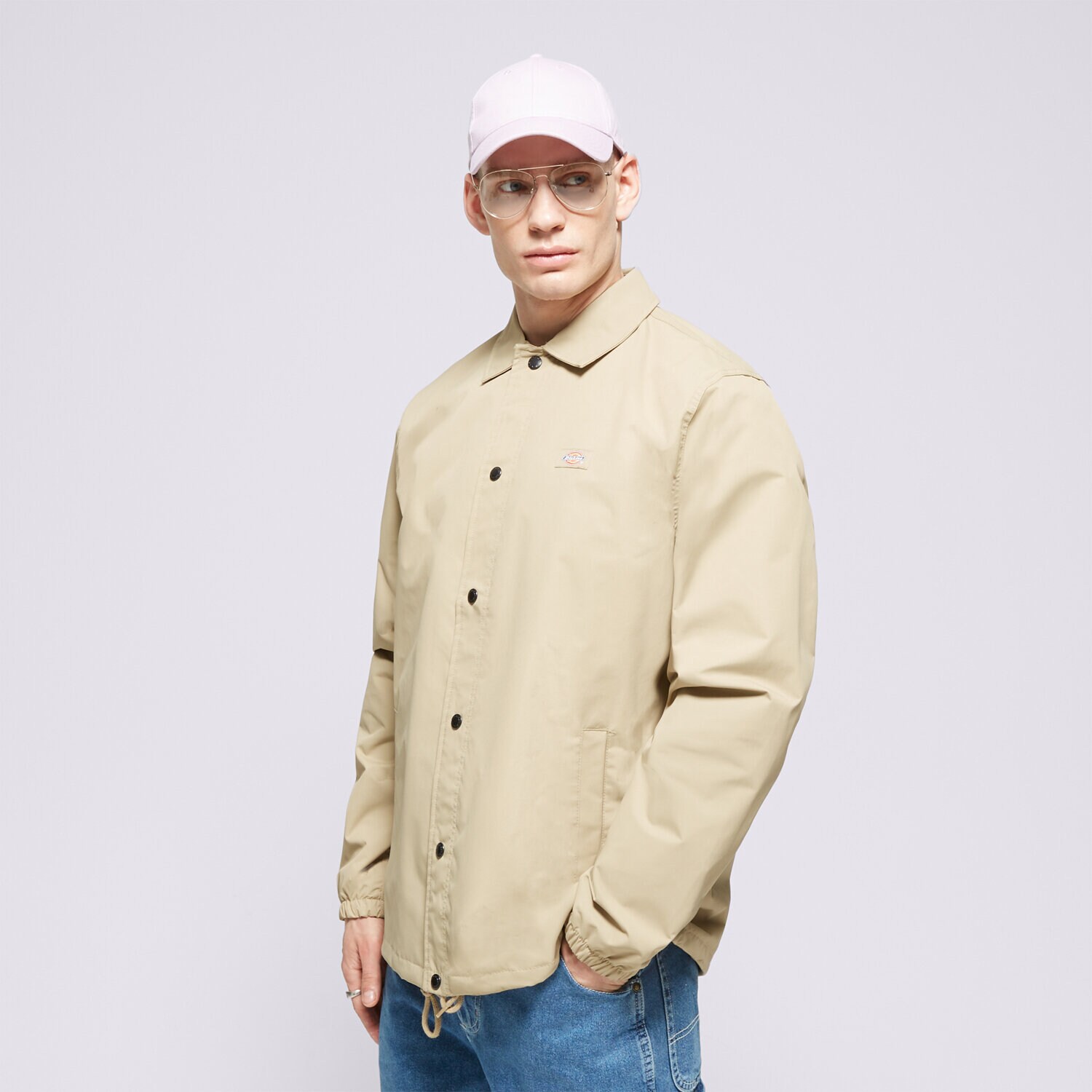 Bărbați jachetă DICKIES JACHETĂ OAKPORT COACH DK0A4XEWKHK1 Bej