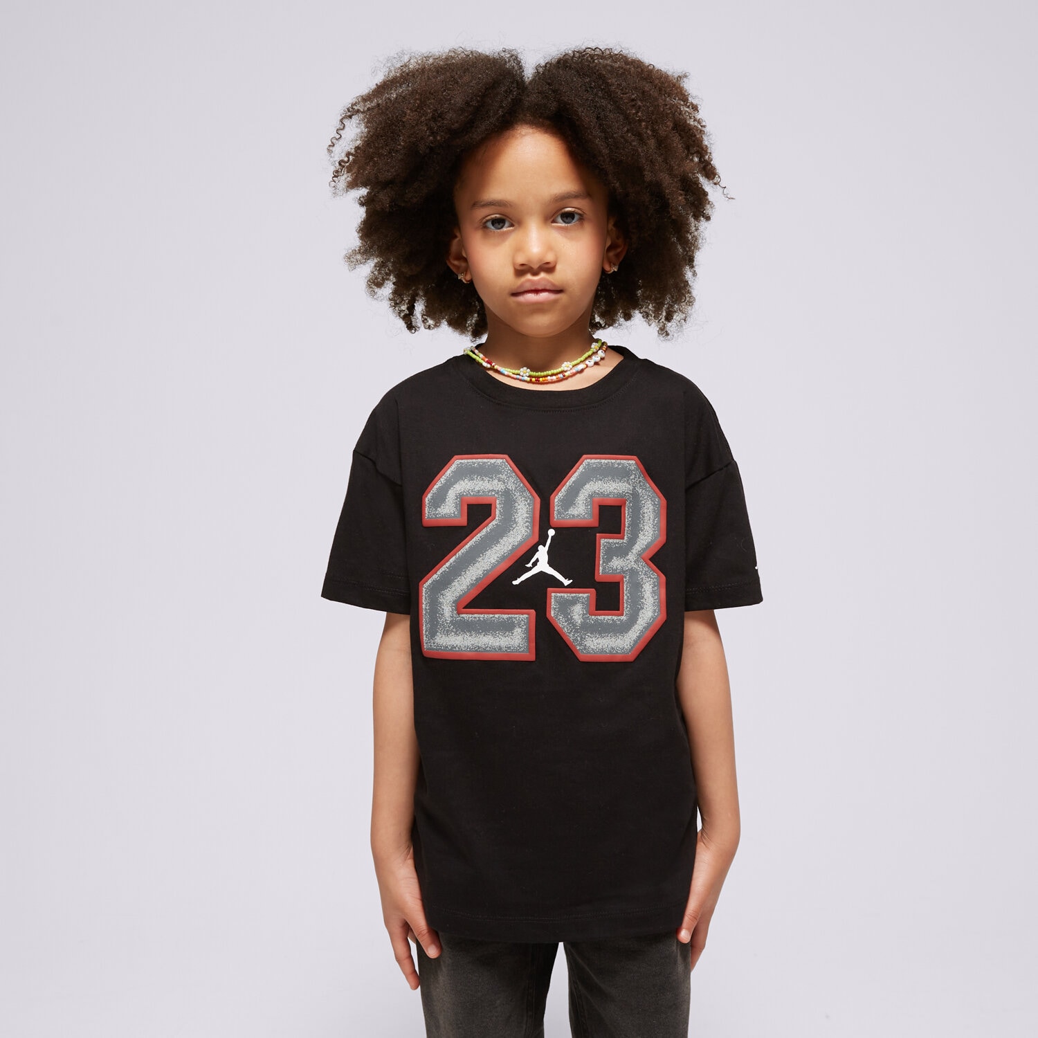 Copii tricou JORDAN TRICOU 23 FLIGHT SS TEE GIRL 45C990-023 Negru