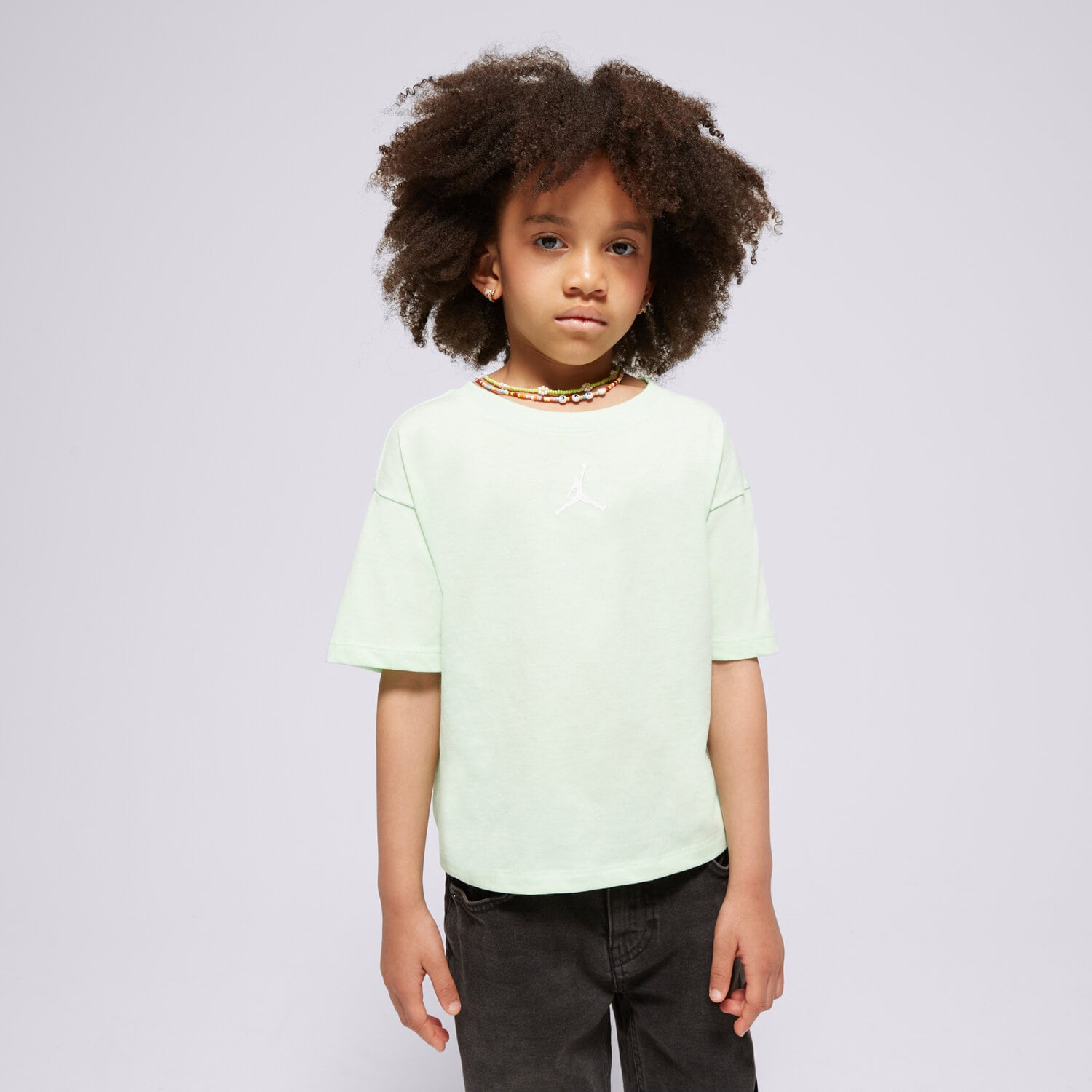 Copii tricou JORDAN TRICOU JORDAN ESSENTIALS TEE GIRL 45A770-E2E Verde
