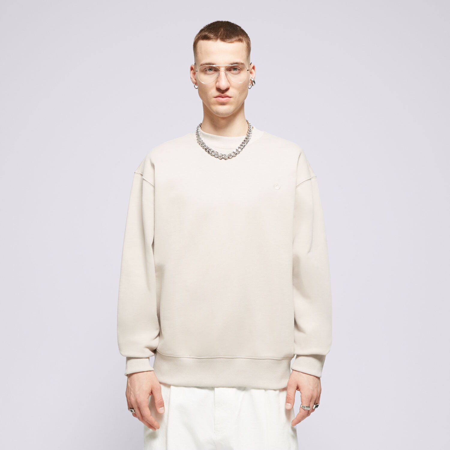 Bărbați bluză ADIDAS BLUZĂ C CREW FT IR7920 Bej