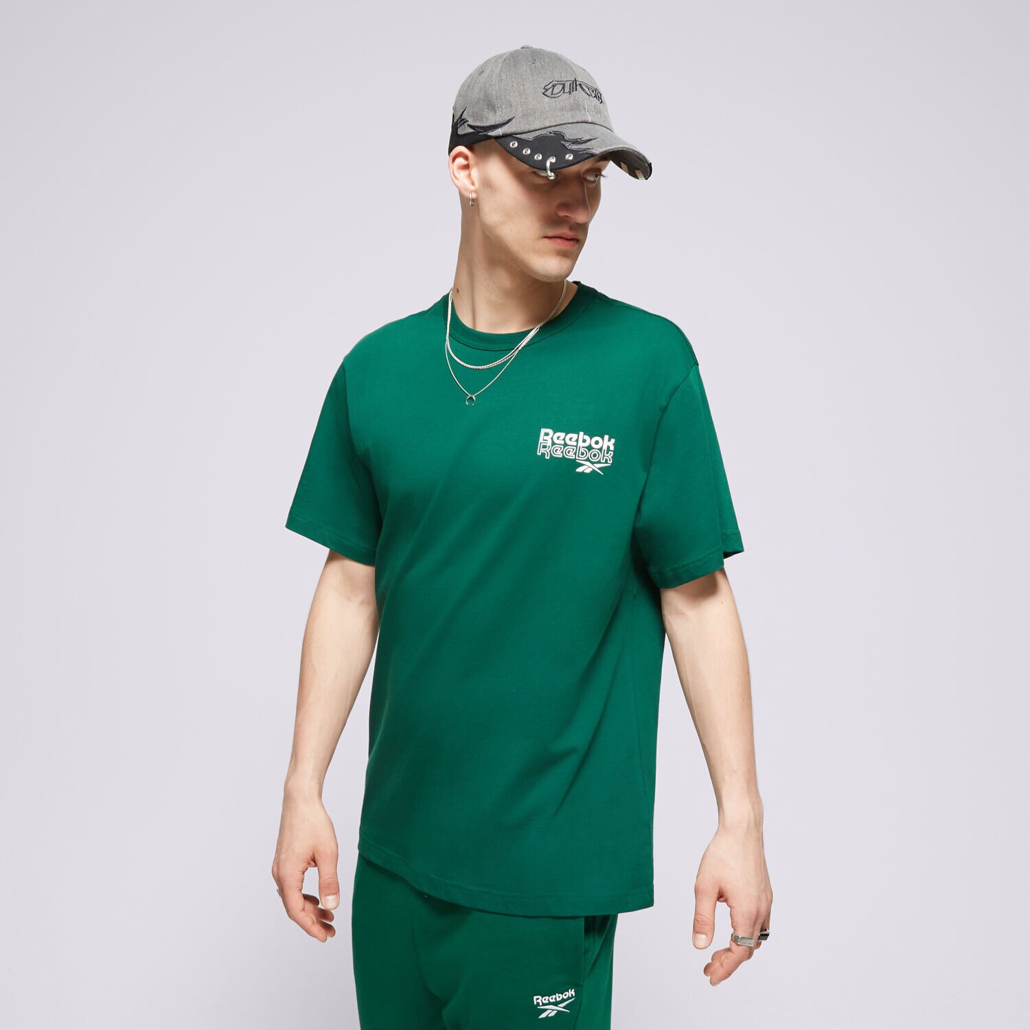 Bărbați tricou REEBOK TRICOU RI PROP OF RBK GFX SS  100076384 Verde