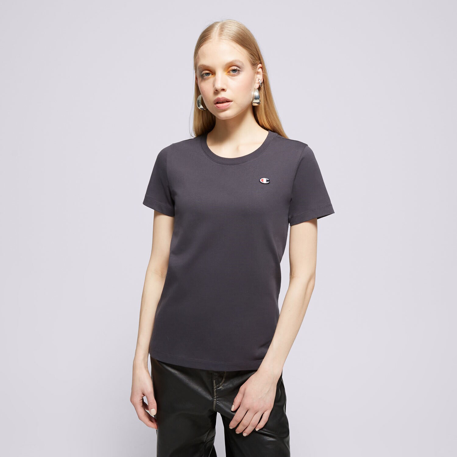 Femei tricou CHAMPION TRICOU CREWNECK TEE 117648ES503 Negru