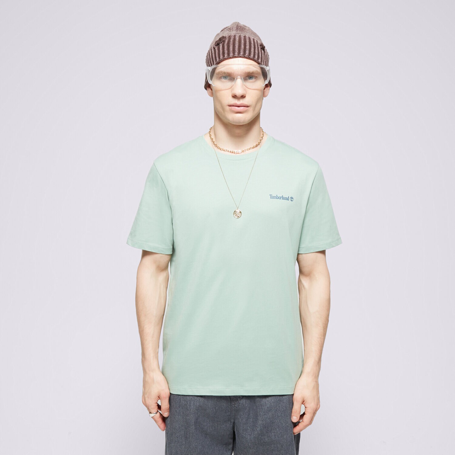 Bărbați tricou TIMBERLAND TRICOU SMALL LOGO PRINT TEE TB0A5QQTEW01 Verde