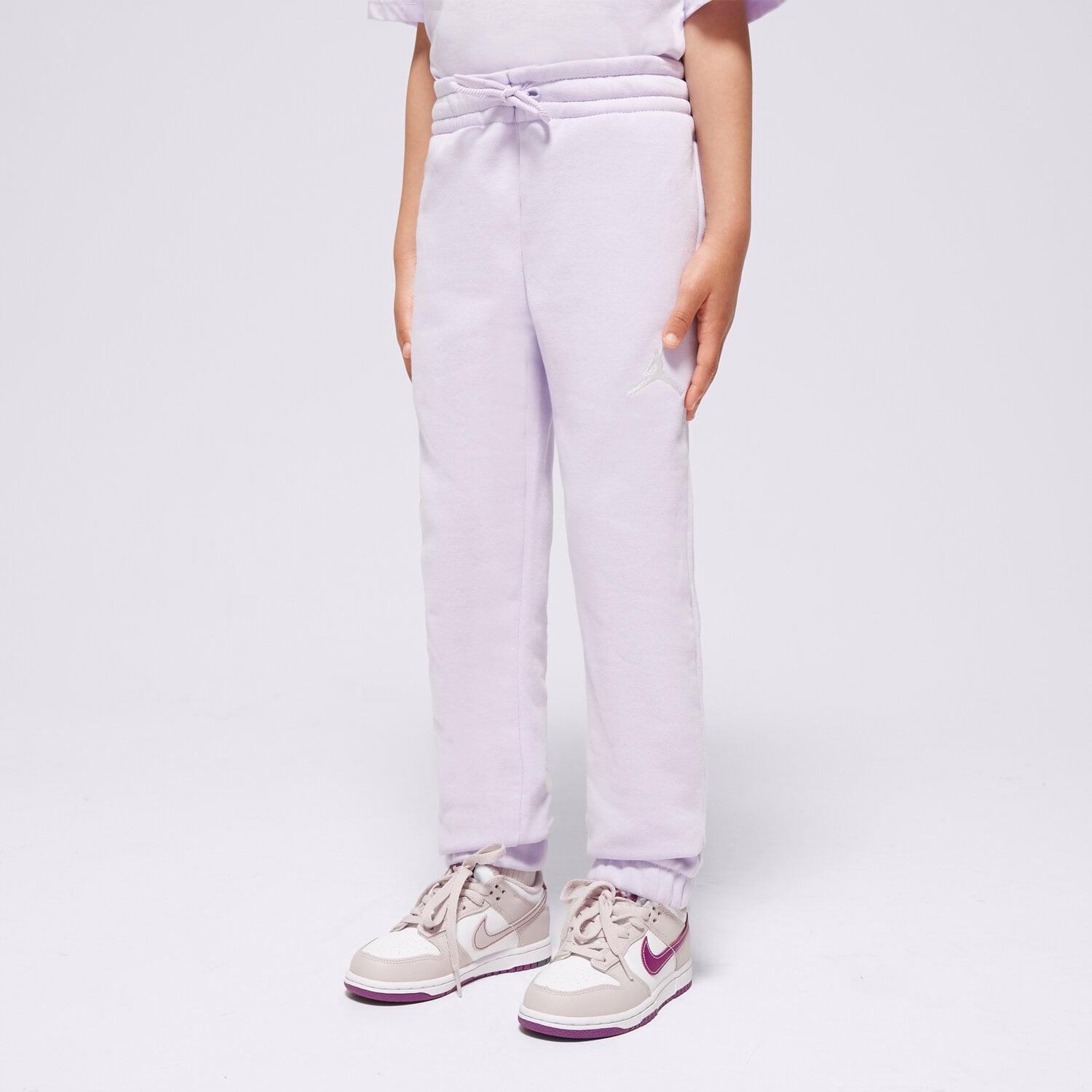 Pantaloni pentru copii JORDAN PANTALONI  ICON PLAY FLC PANT GIRL 45C696-P36 Violet