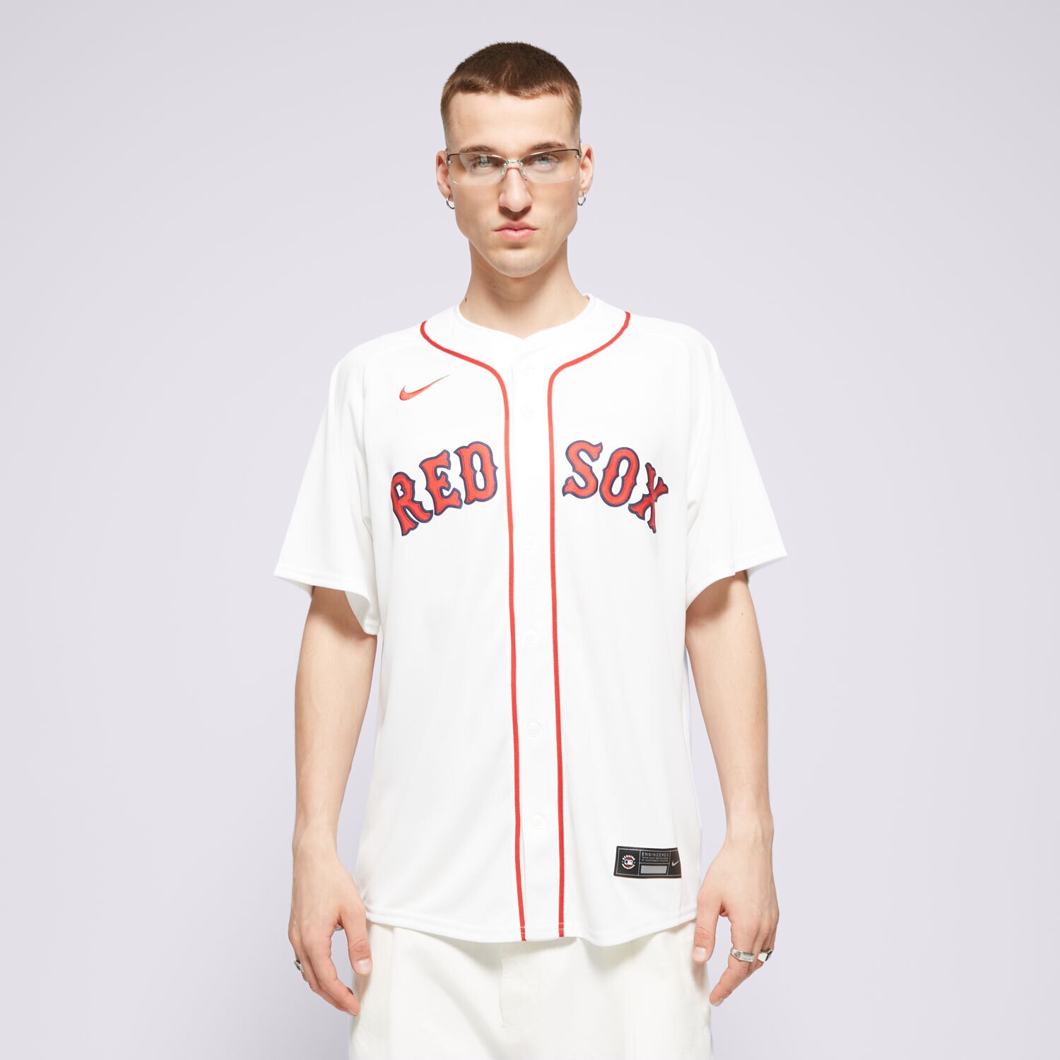 Bărbați tricou NIKE CĂMAșĂ NIKE BOSTON RED SOX MLB T7LM-BQHO-BQ-L23 Alb