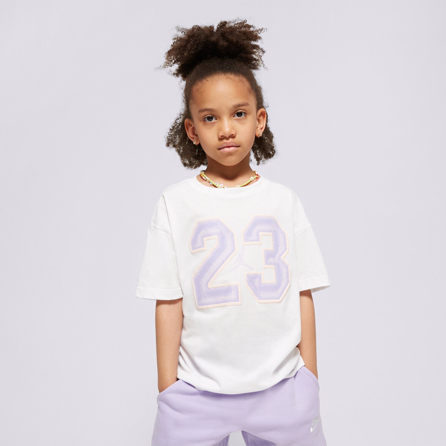 Copii tricou JORDAN TRICOU 23 FLIGHT SS TEE GIRL 45C990-001 Alb