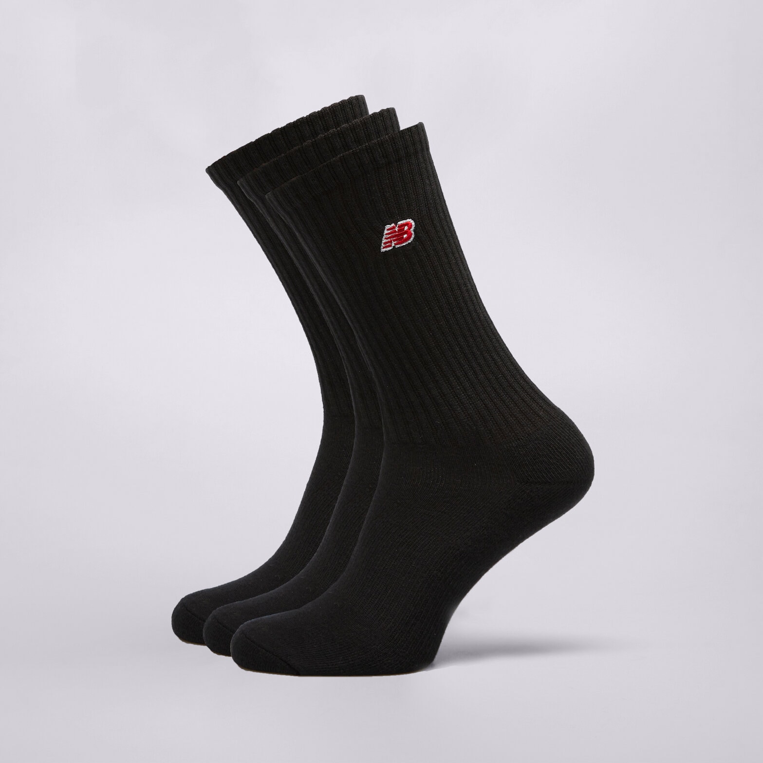 Femei șosete NEW BALANCE ȘOSETE PATCH LOGO CREW 3 PAIRS LAS33763BK Negru